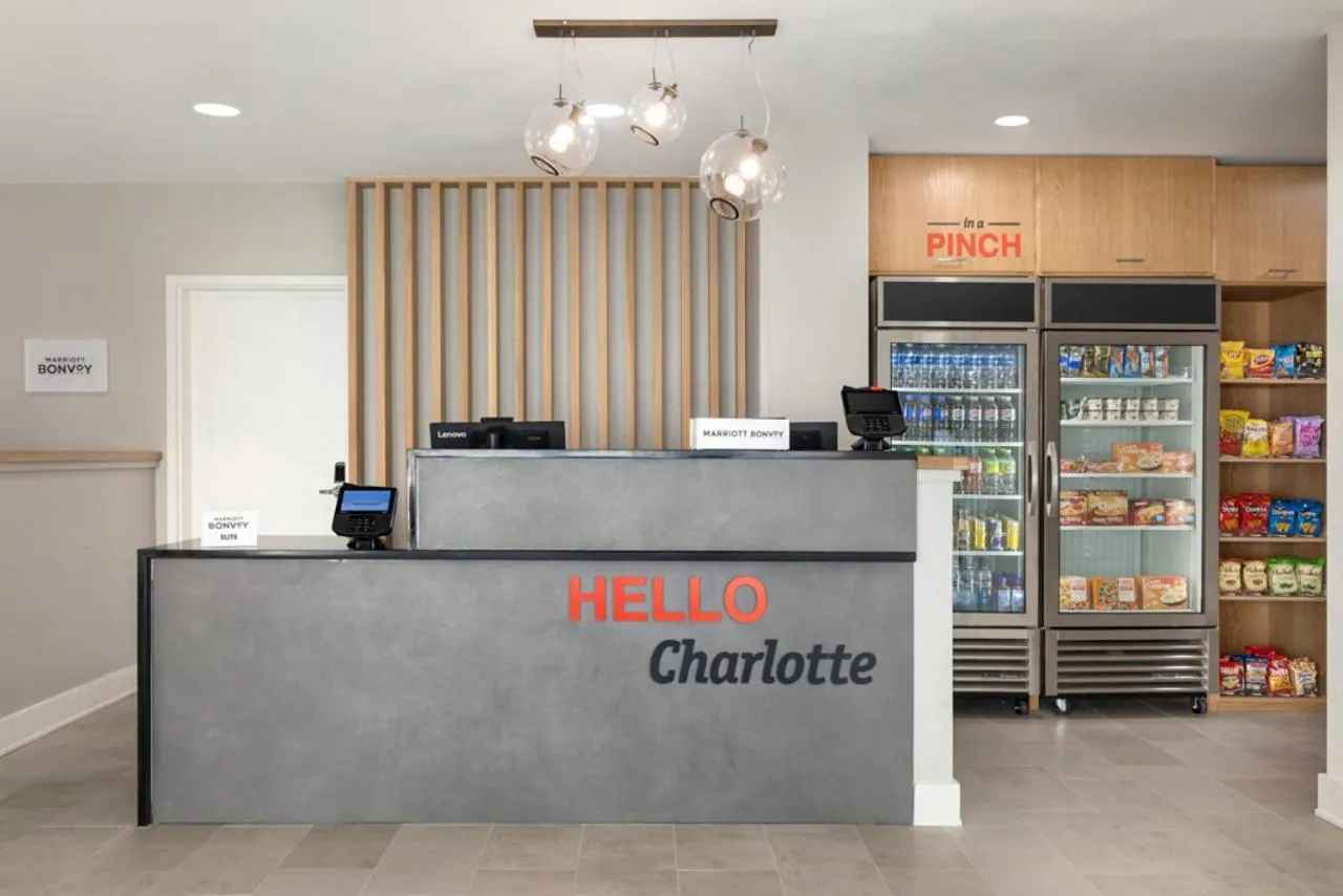 Lobby or reception in TownePlace Suites by Marriott Charlotte LoSo Airport