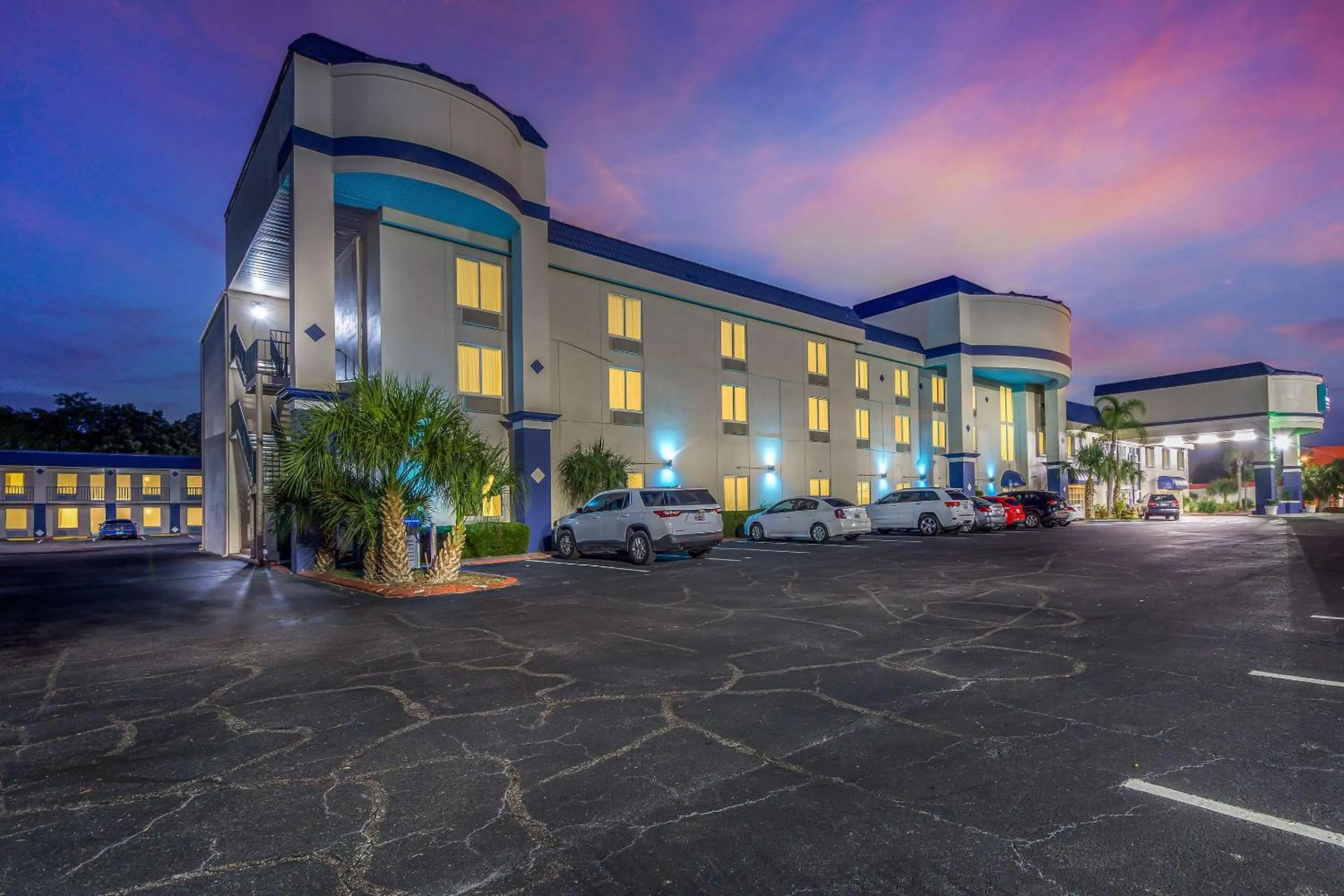Property building in Clarion Inn & Suites Central Clearwater Beach