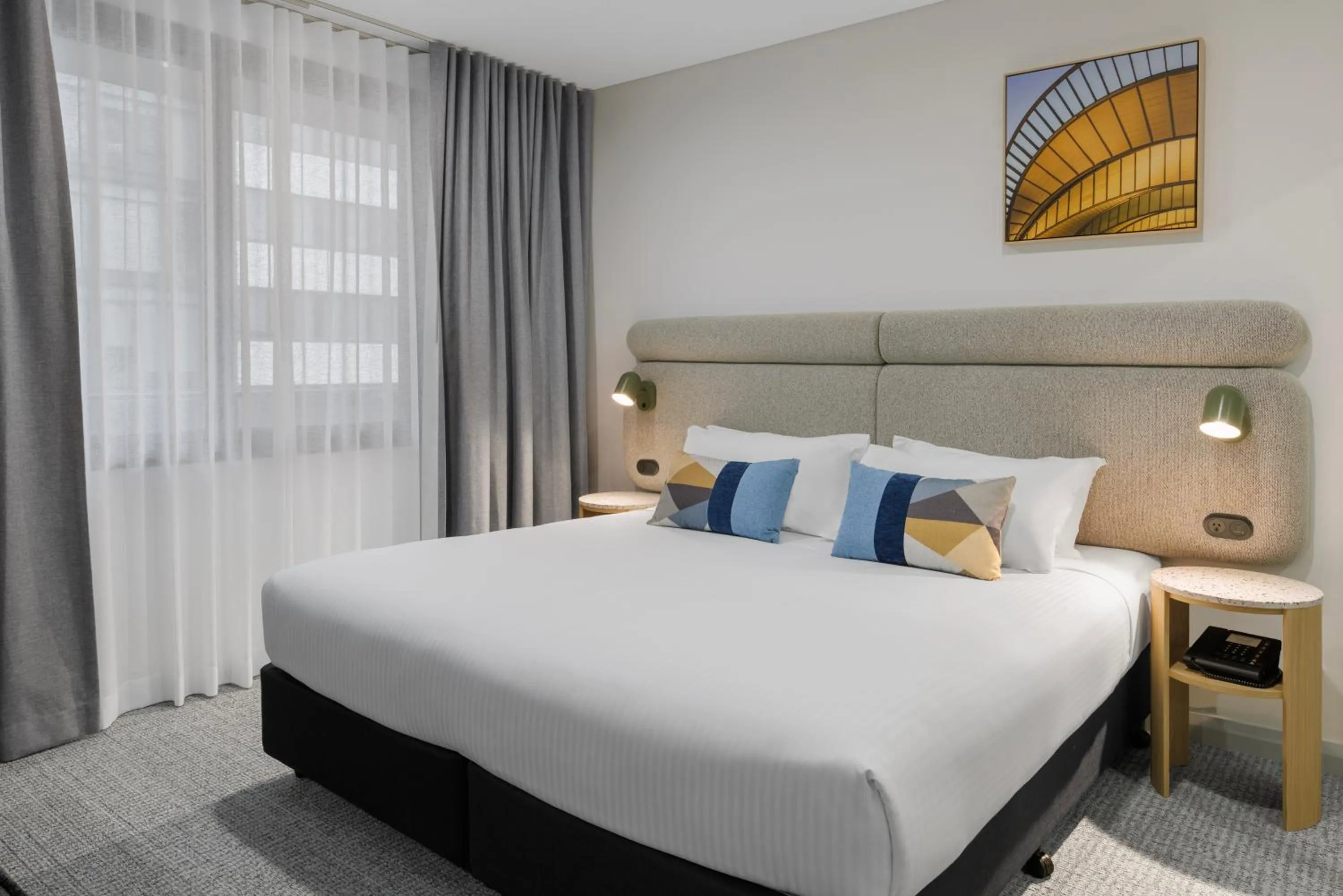 Bedroom, Bed in Quest at Sydney Olympic Park