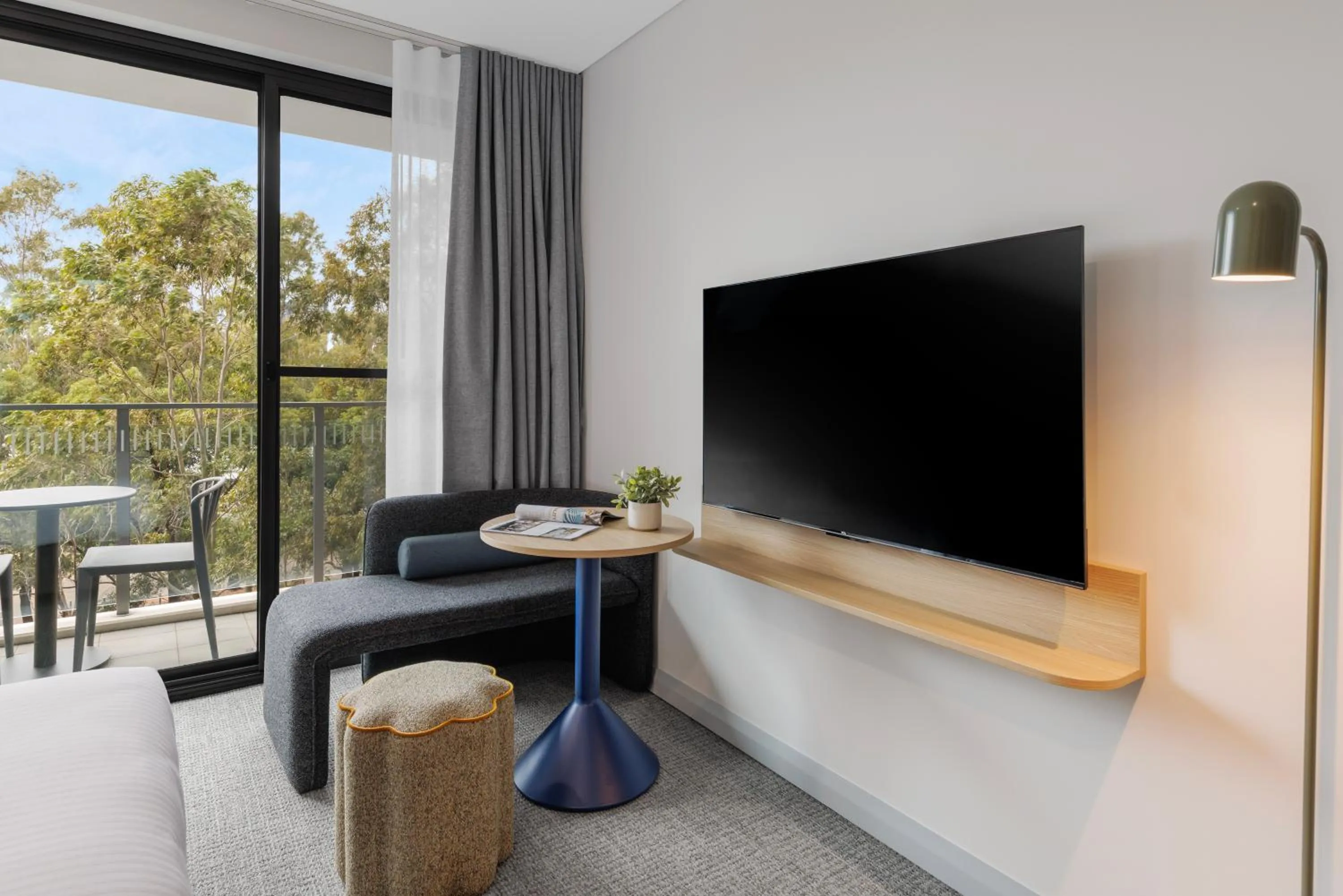 Living room in Quest at Sydney Olympic Park