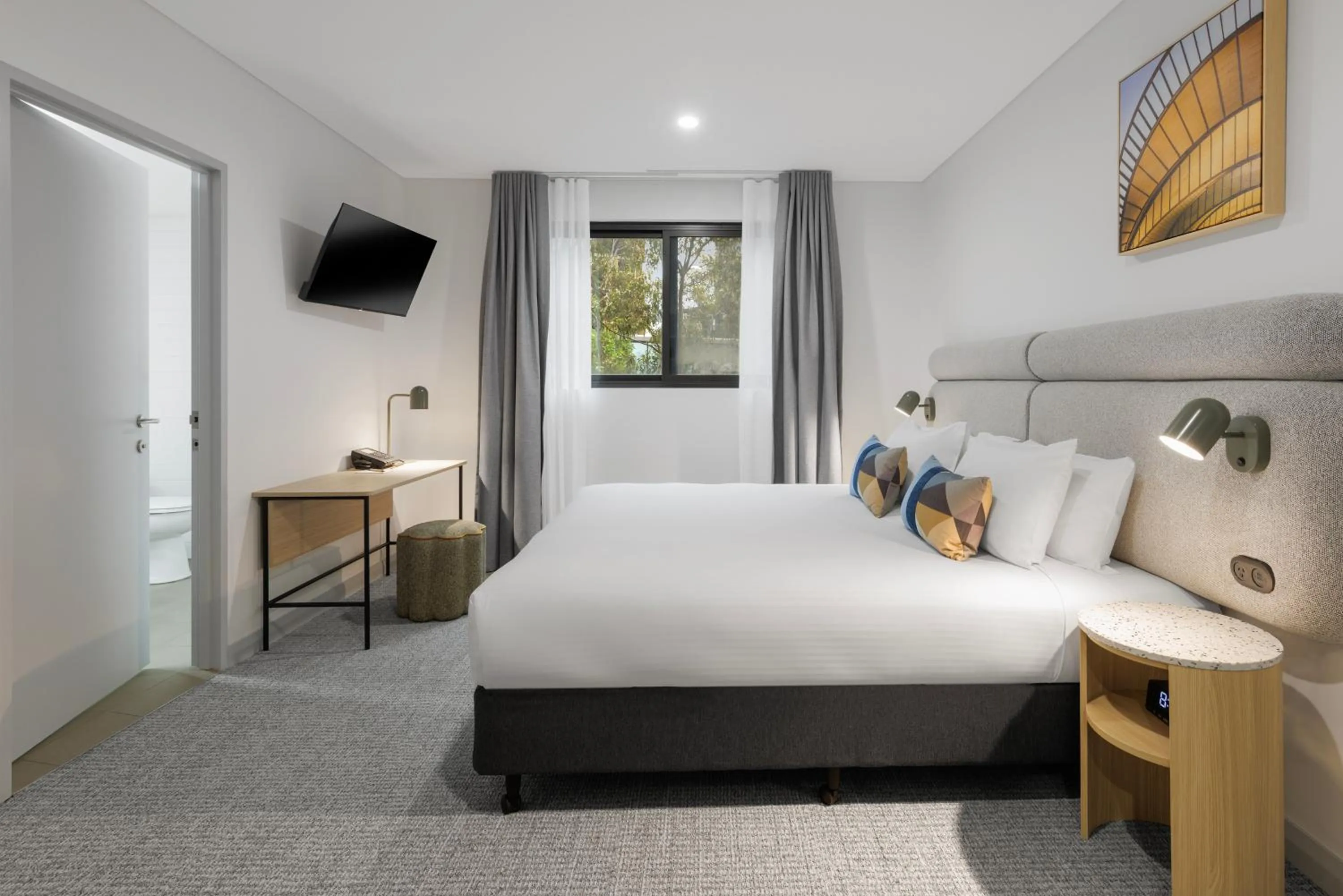Bedroom, Bed in Quest at Sydney Olympic Park