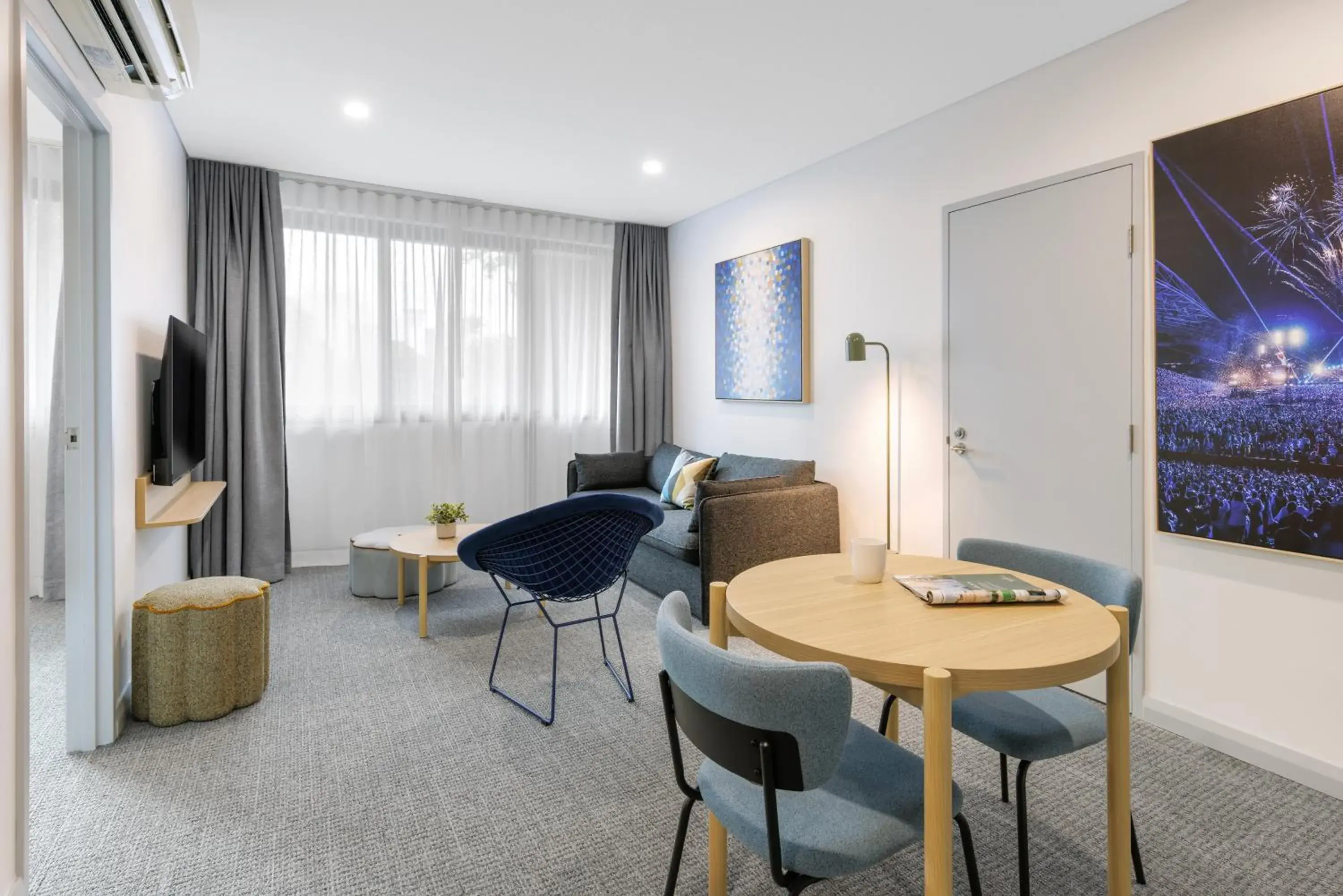 Living room in Quest at Sydney Olympic Park Living room in Quest at Sydney Olympic Park