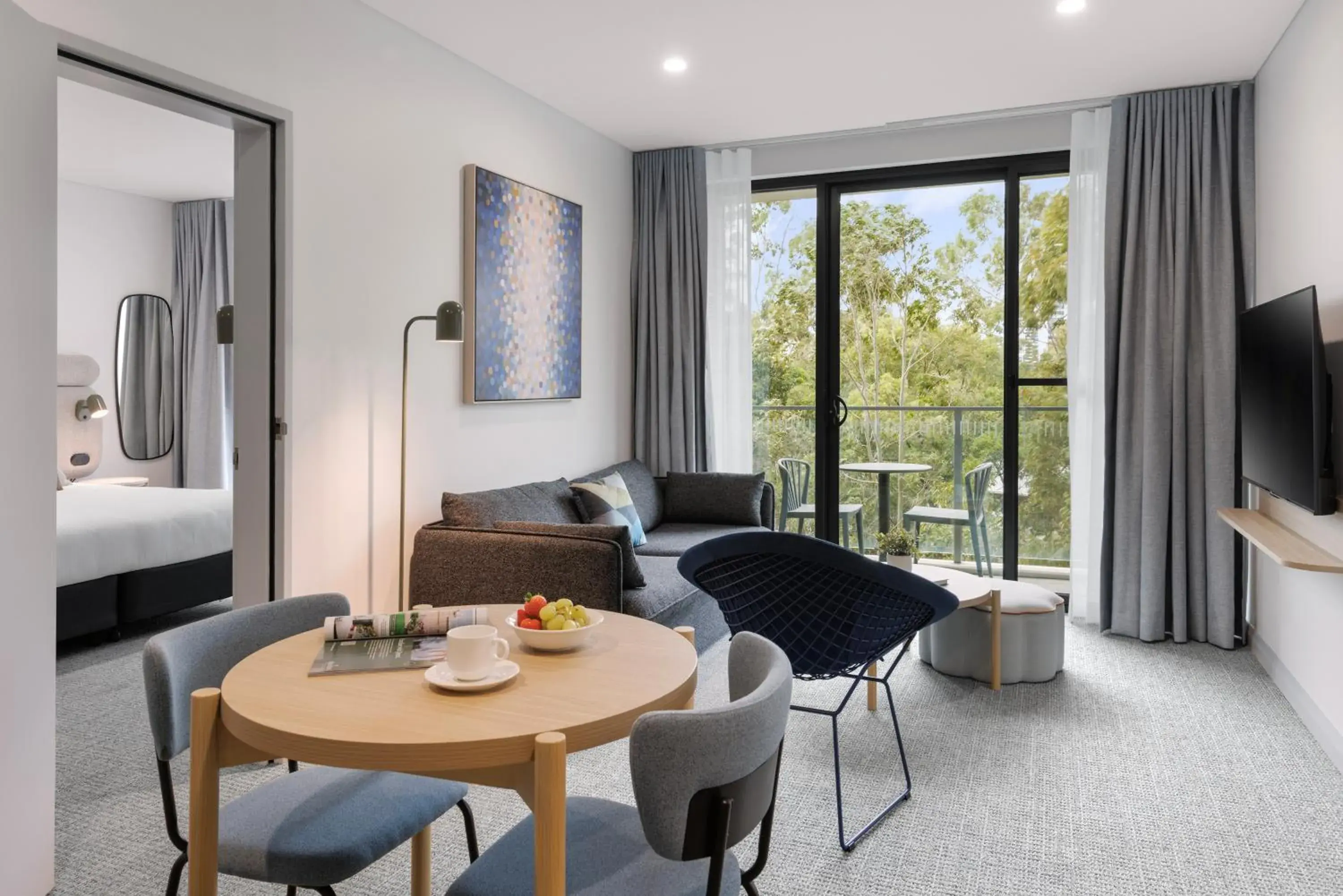 Living room in Quest at Sydney Olympic Park Living room in Quest at Sydney Olympic Park