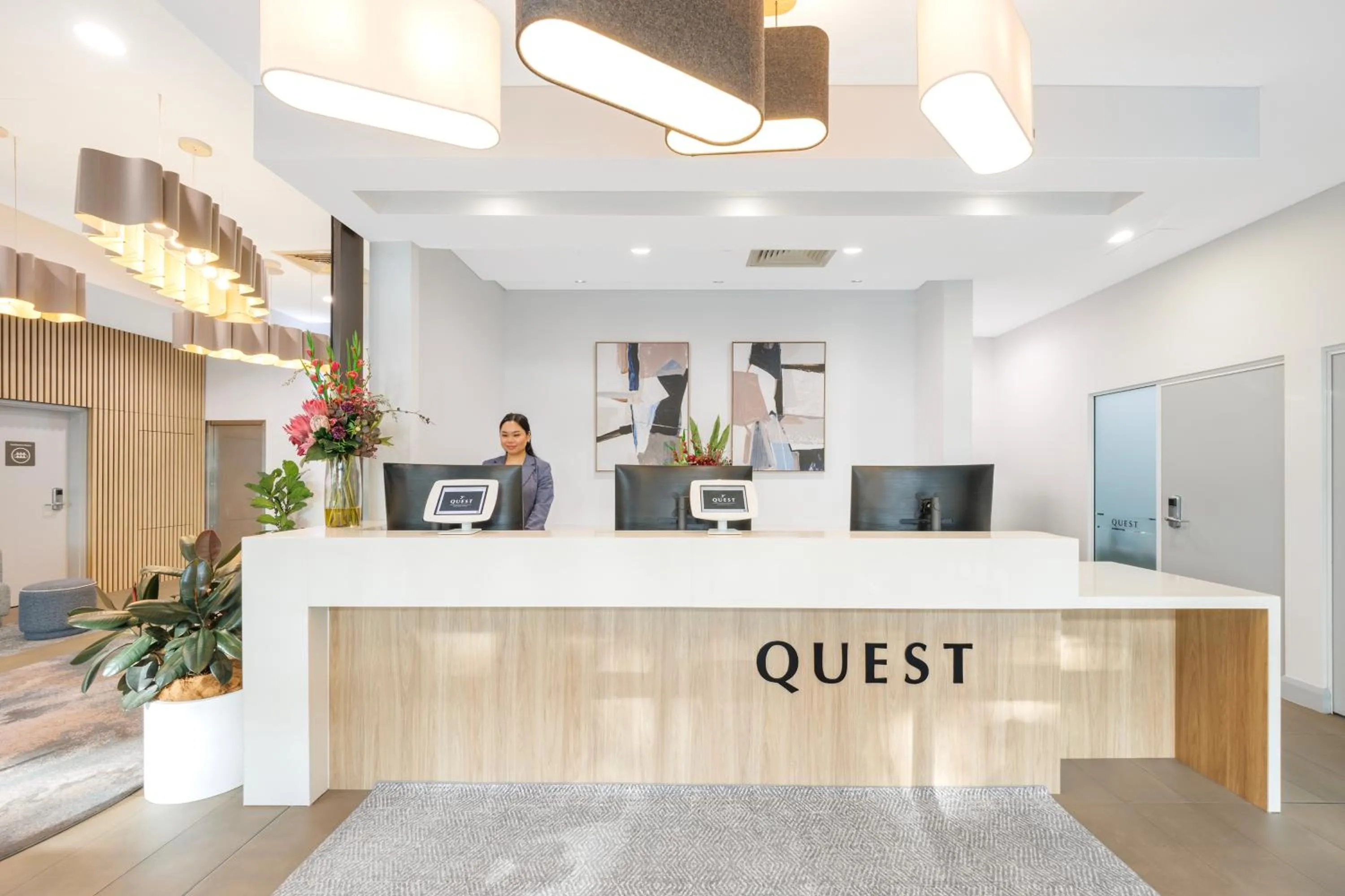 Lobby or reception in Quest at Sydney Olympic Park
