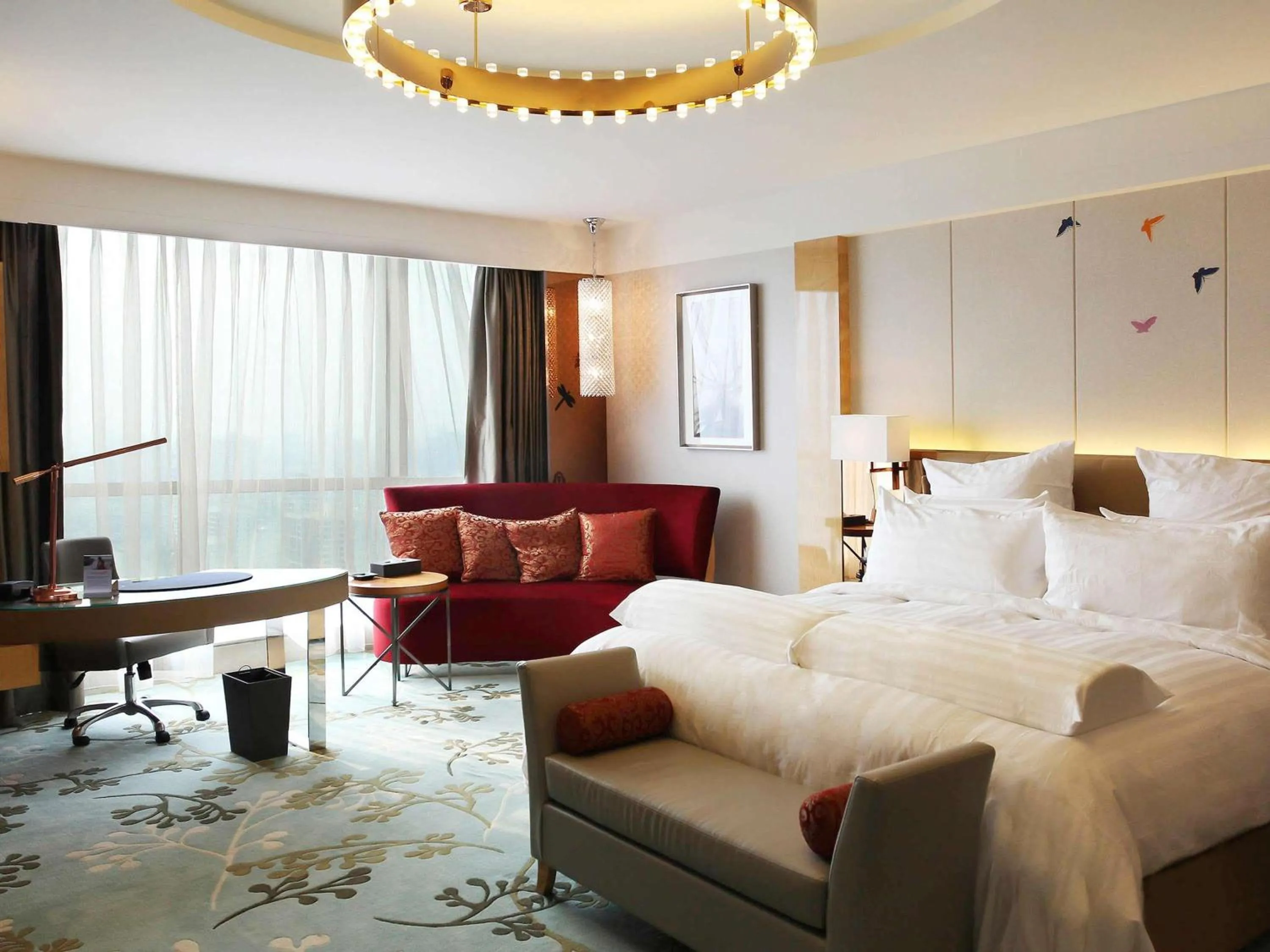 Bedroom, Bed in Pullman Linyi Lushang