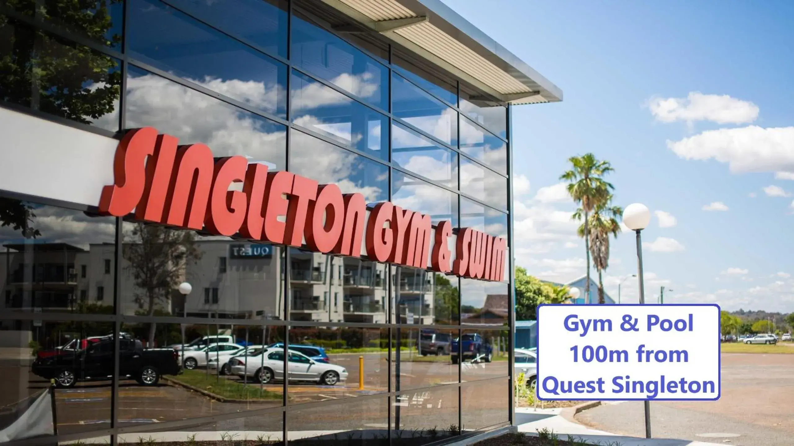 Swimming pool in Quest Singleton Swimming pool in Quest Singleton