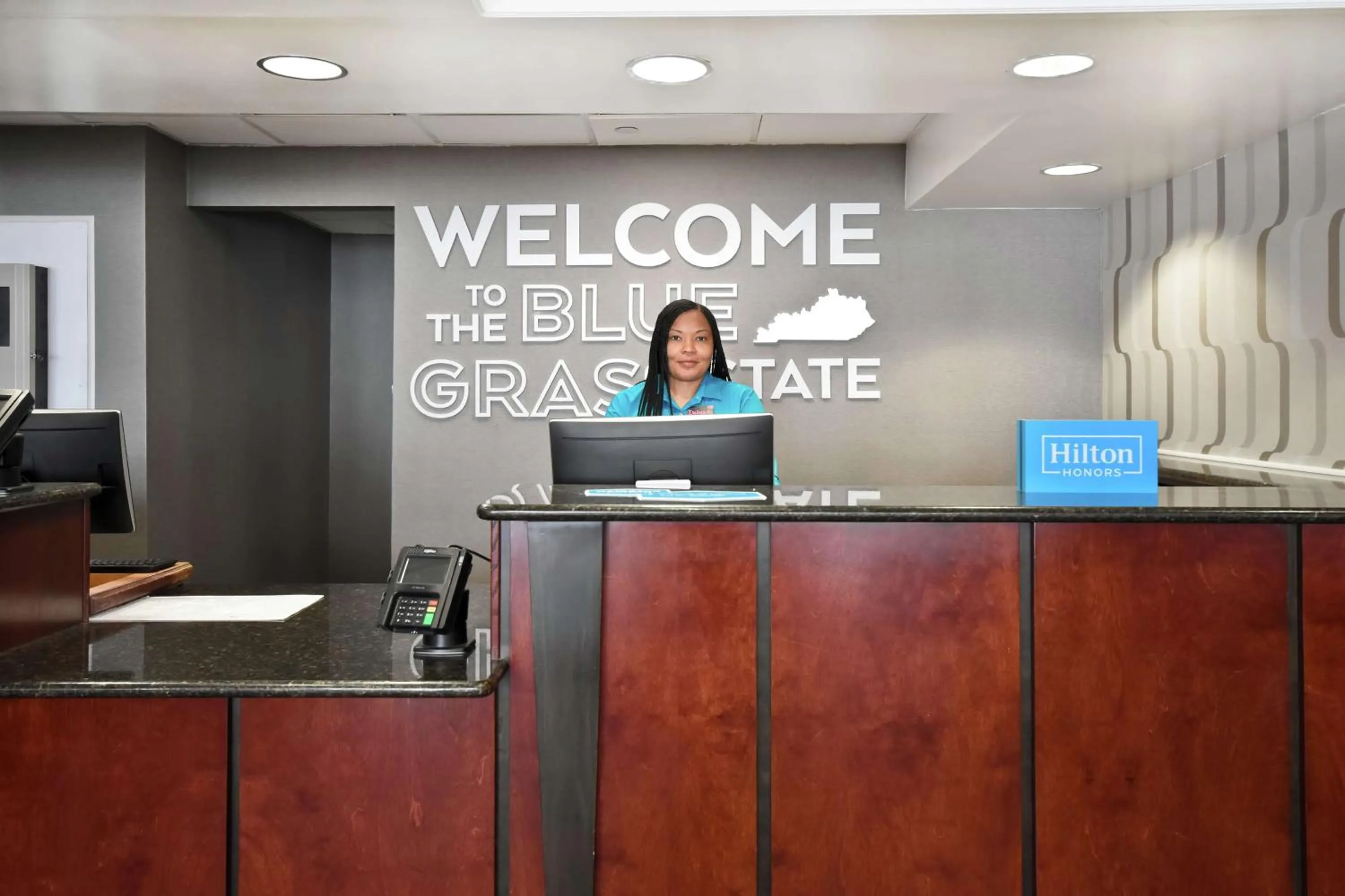 Lobby or reception in Hampton Inn Lexington I-75