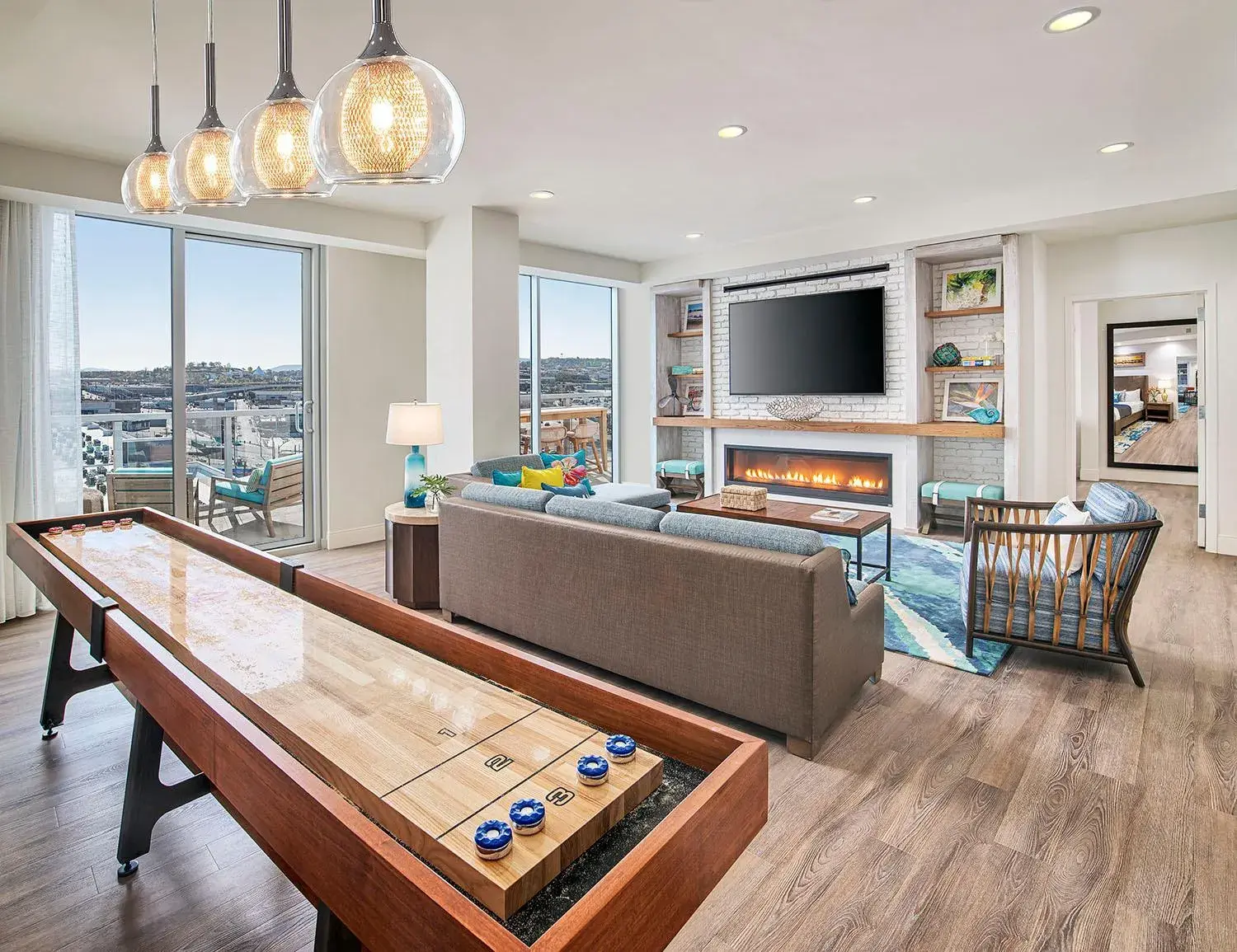 Living room in Margaritaville Hotel Nashville Living room in Margaritaville Hotel Nashville