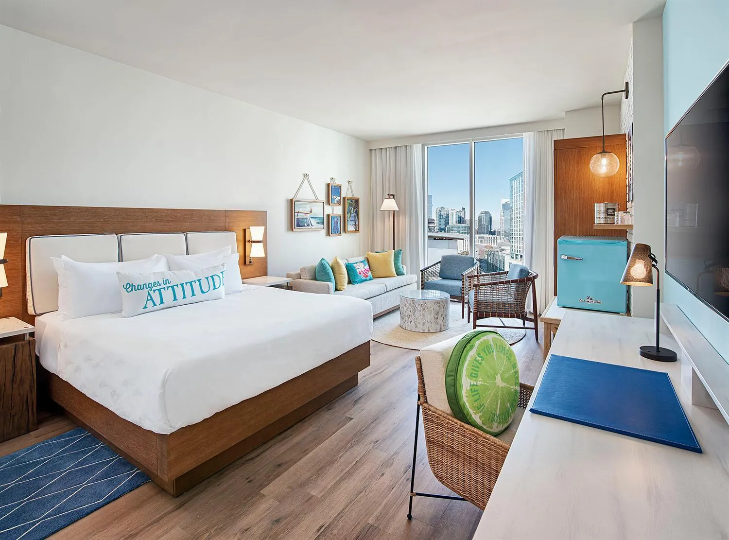 Bed in Margaritaville Hotel Nashville