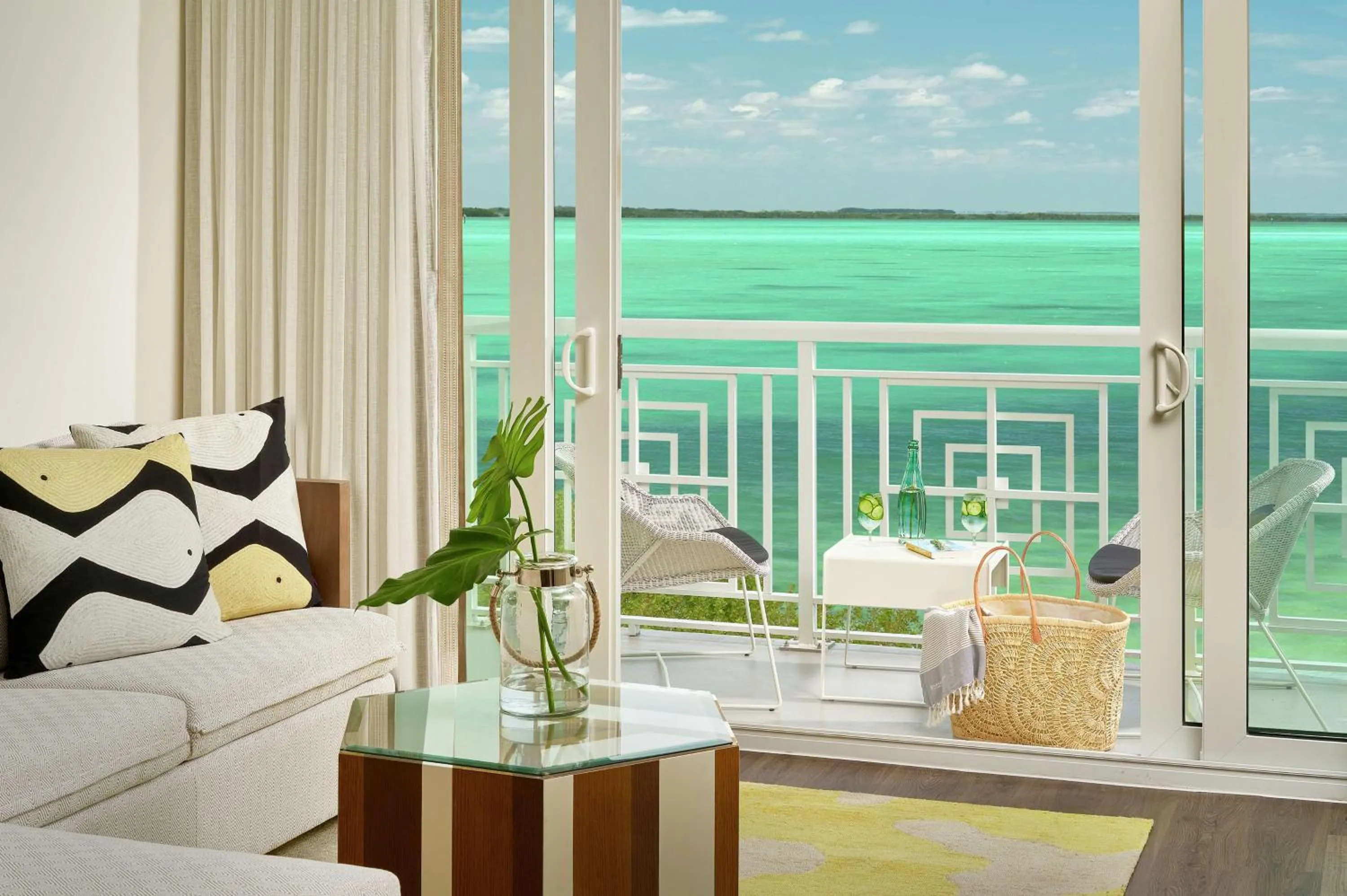 Living room in Baker's Cay Resort Key Largo, Curio Collection By Hilton