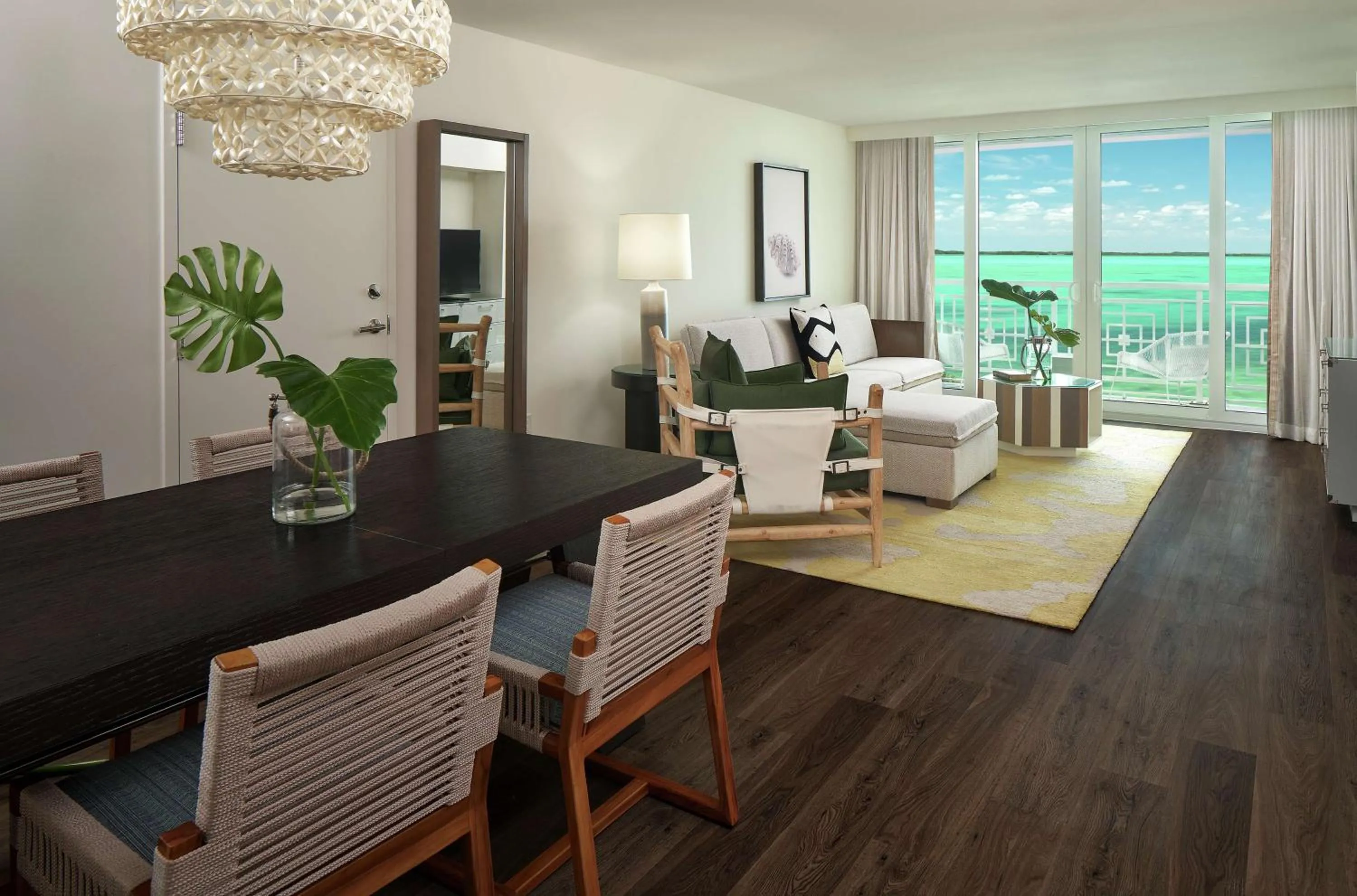 Living room in Baker's Cay Resort Key Largo, Curio Collection By Hilton