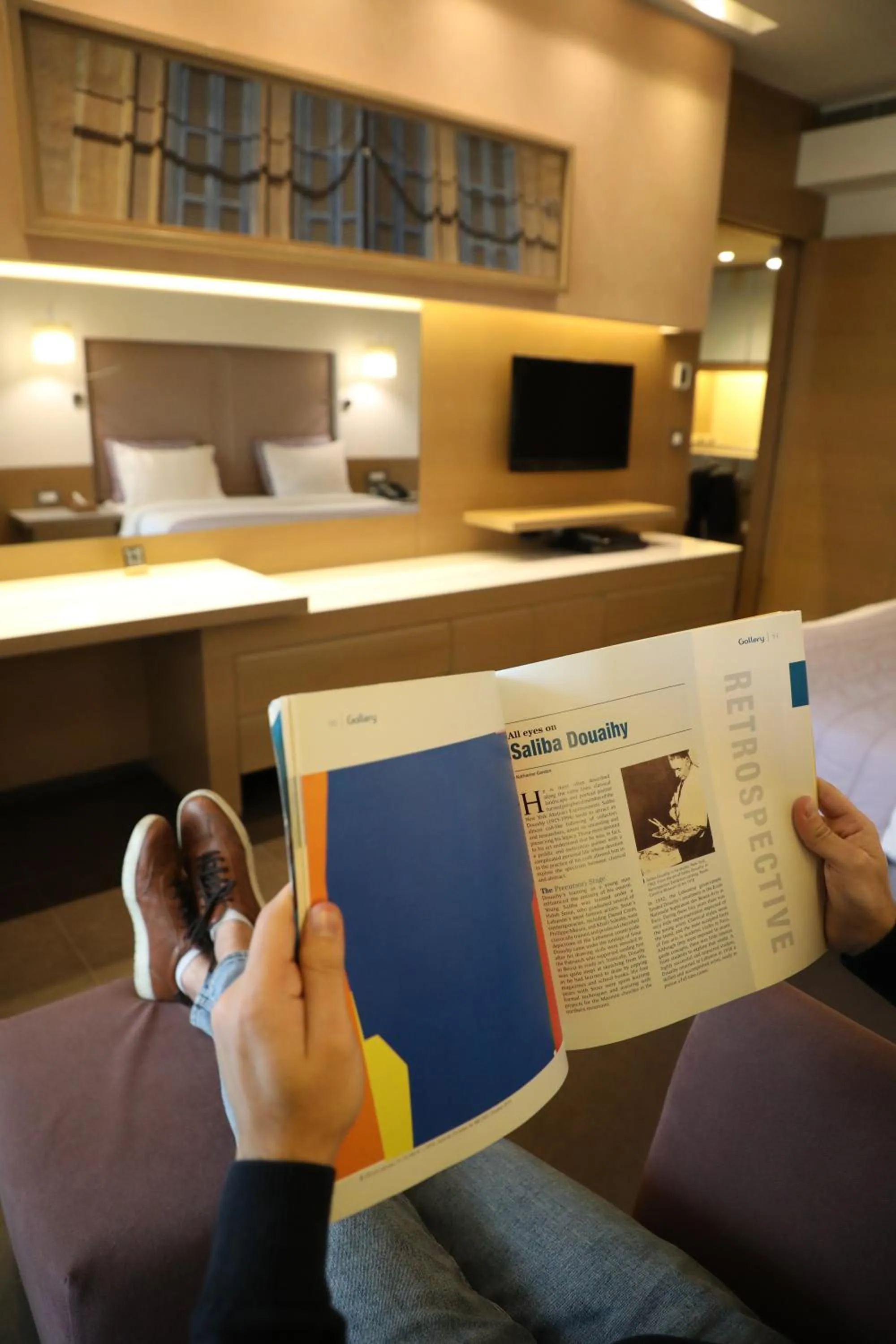 Bed in Saifi Suites Hotel