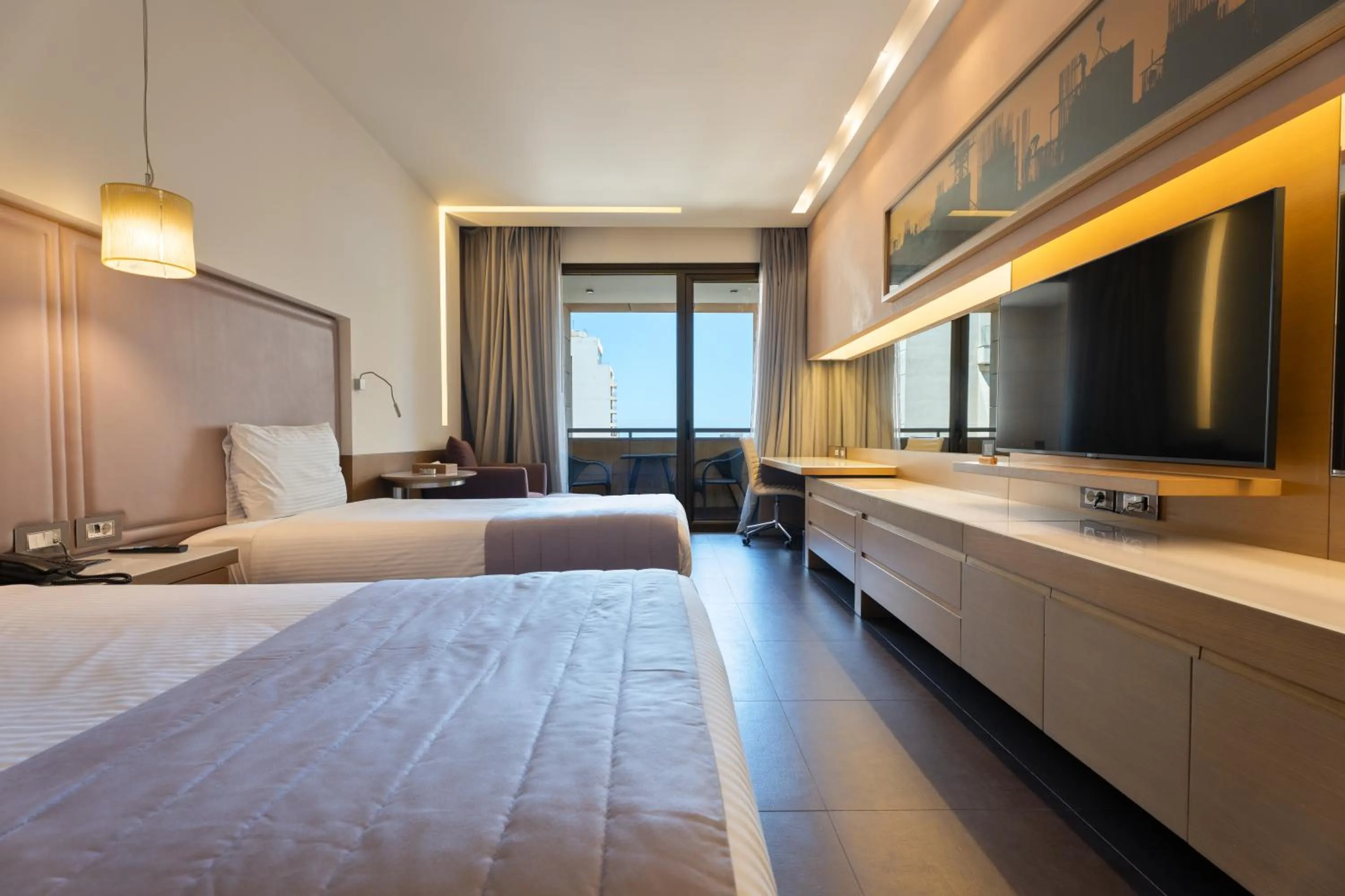 Bed in Saifi Suites Hotel