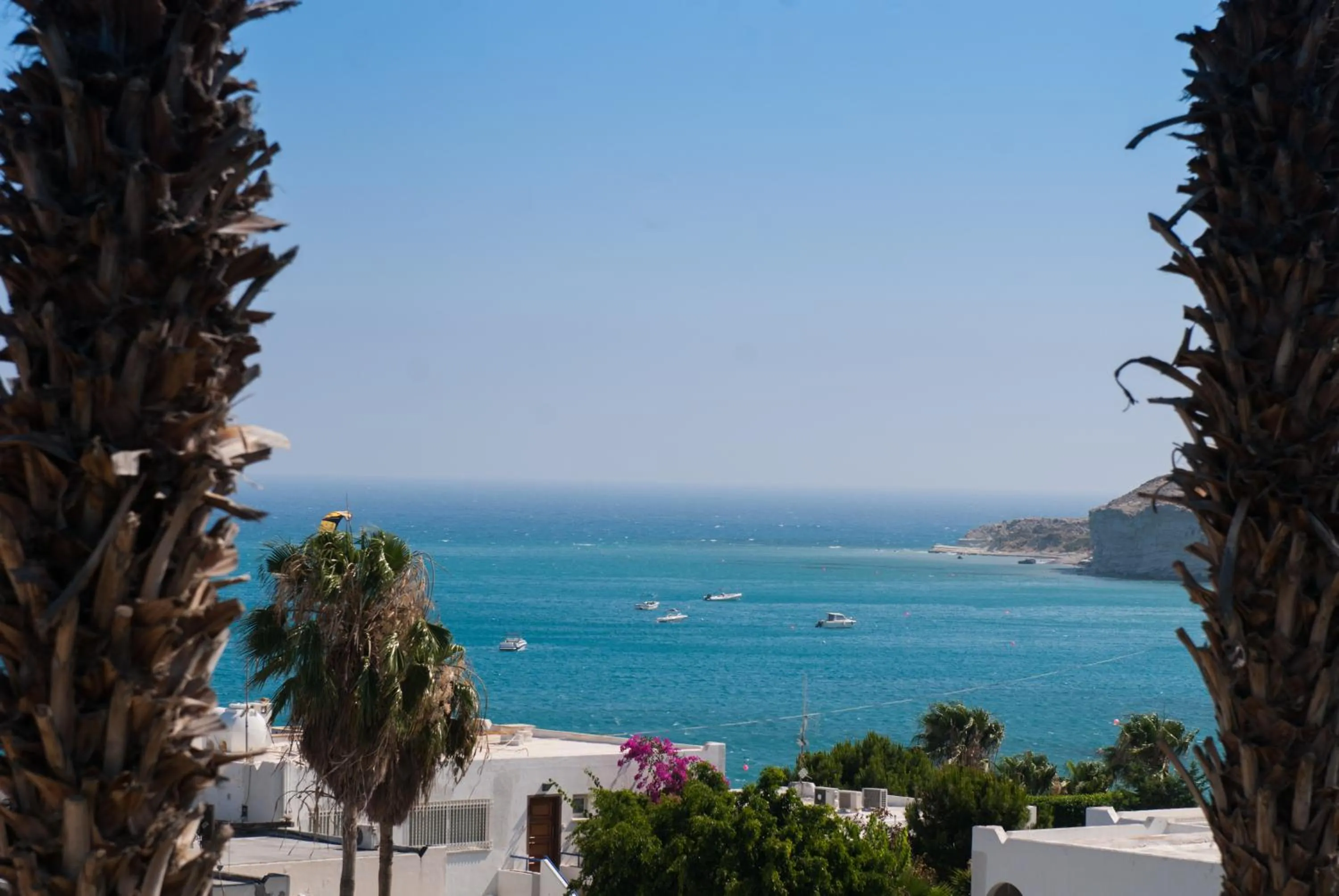 Sea view in Kotzias Beach Apartments