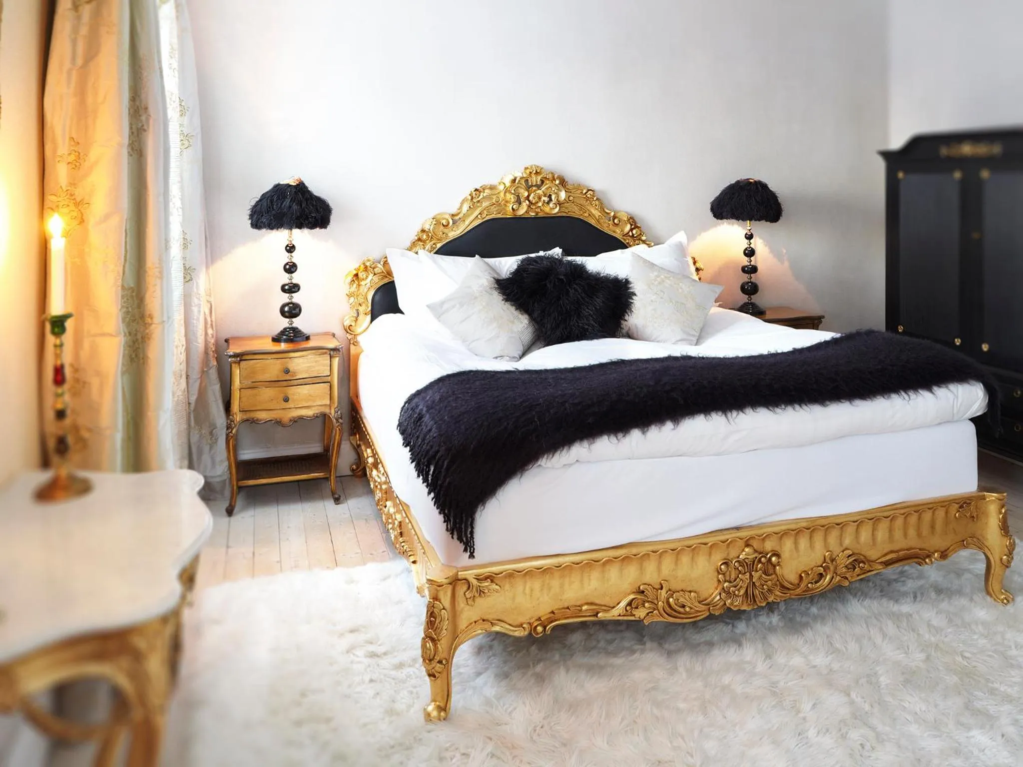 Bedroom, Bed in Görvälns Slott