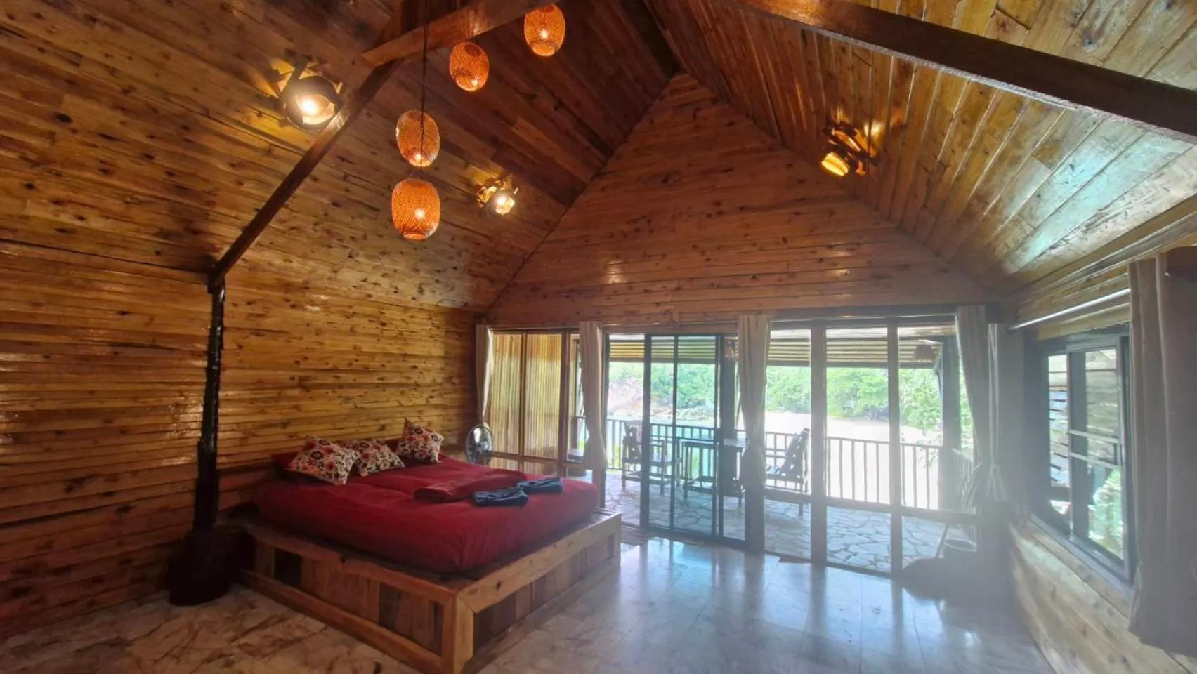 Bed in Mai Pen Rai Bungalows