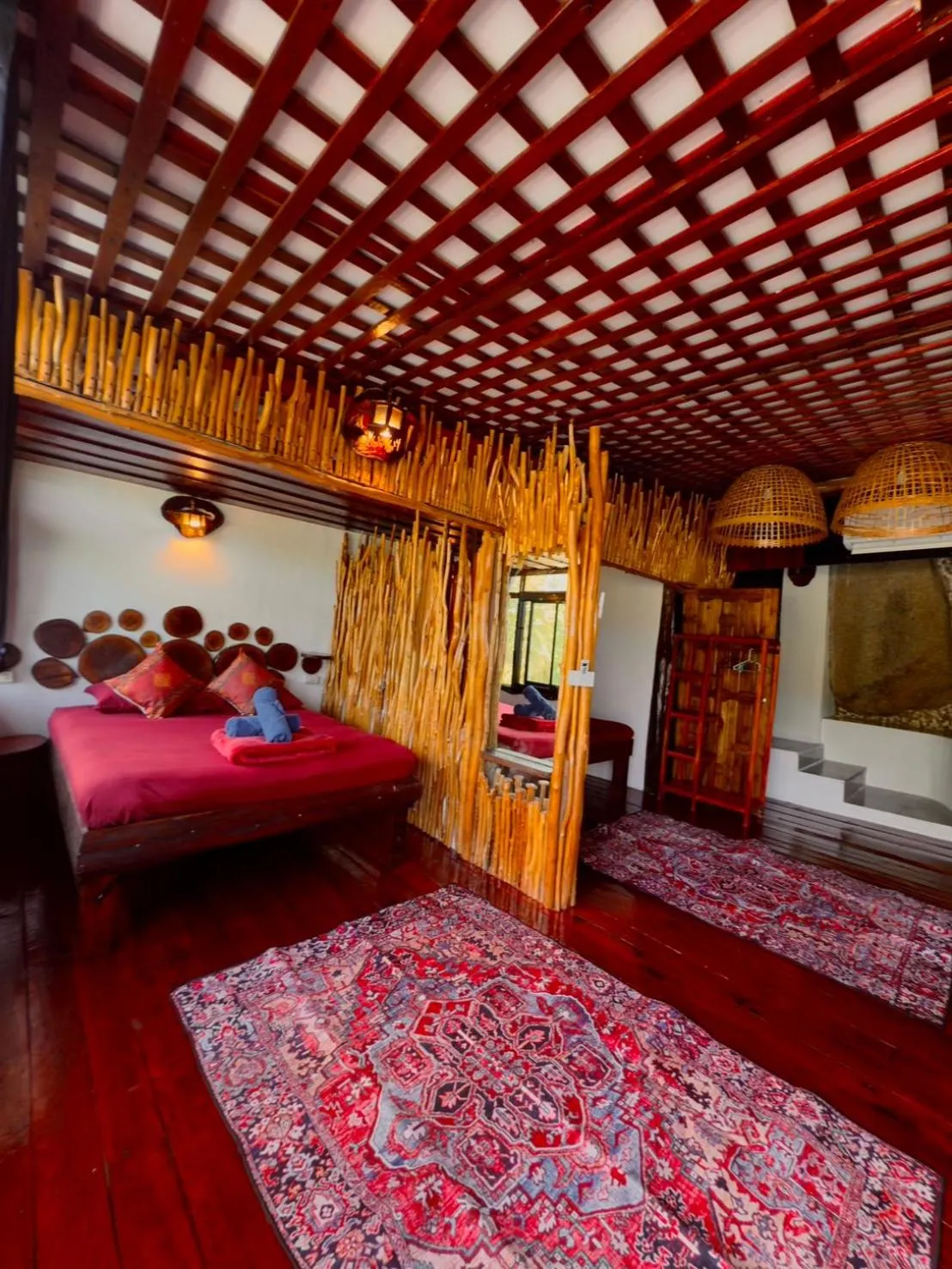 Bed in Mai Pen Rai Bungalows