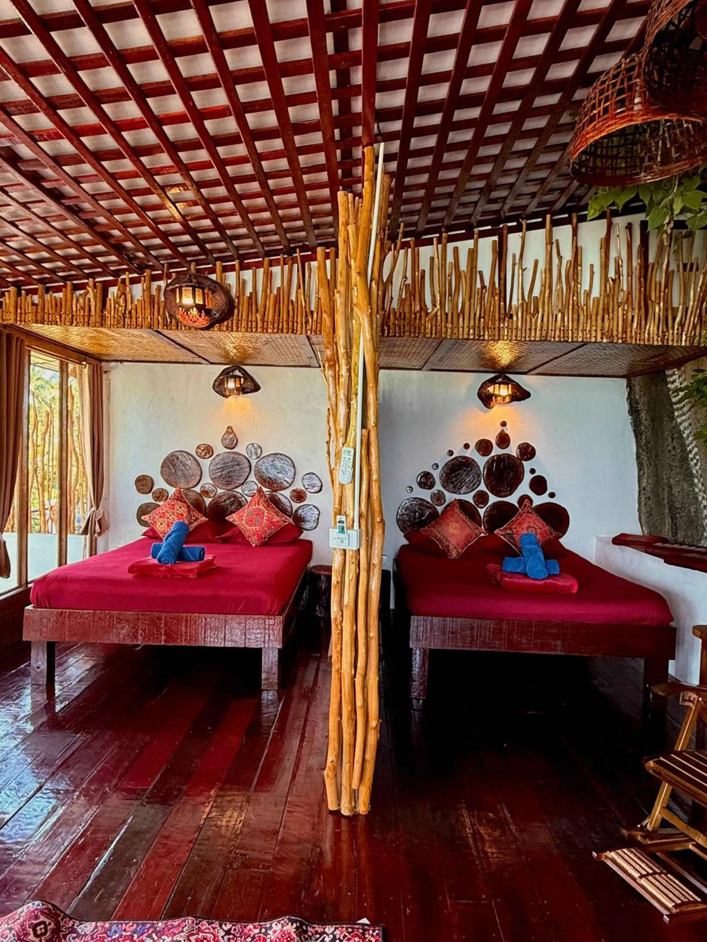 Bed in Mai Pen Rai Bungalows