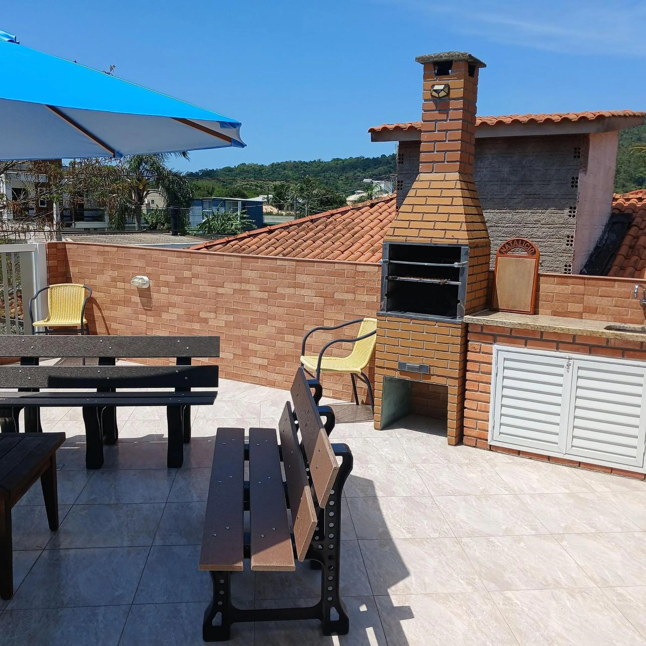 BBQ facilities in Pousada Souza