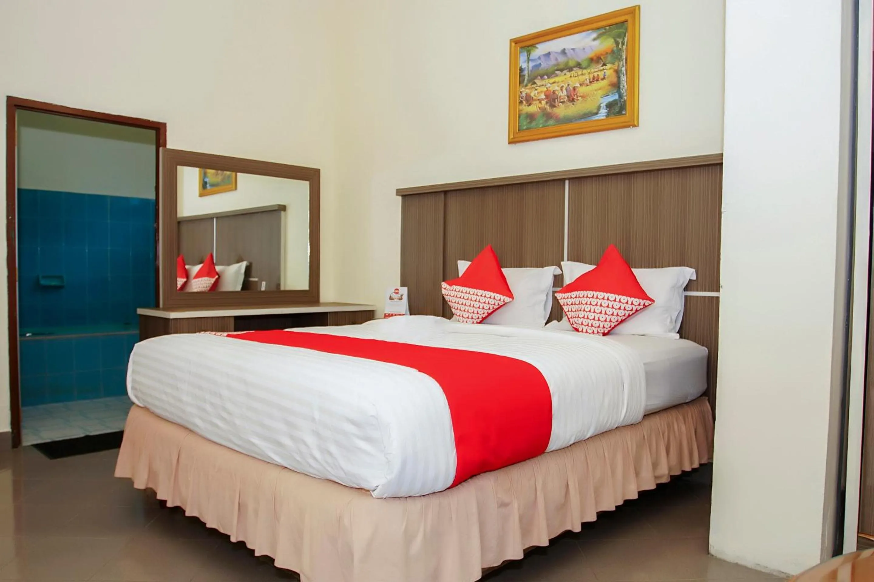 Bedroom in OYO 236 Penginapan Rumah Hijau