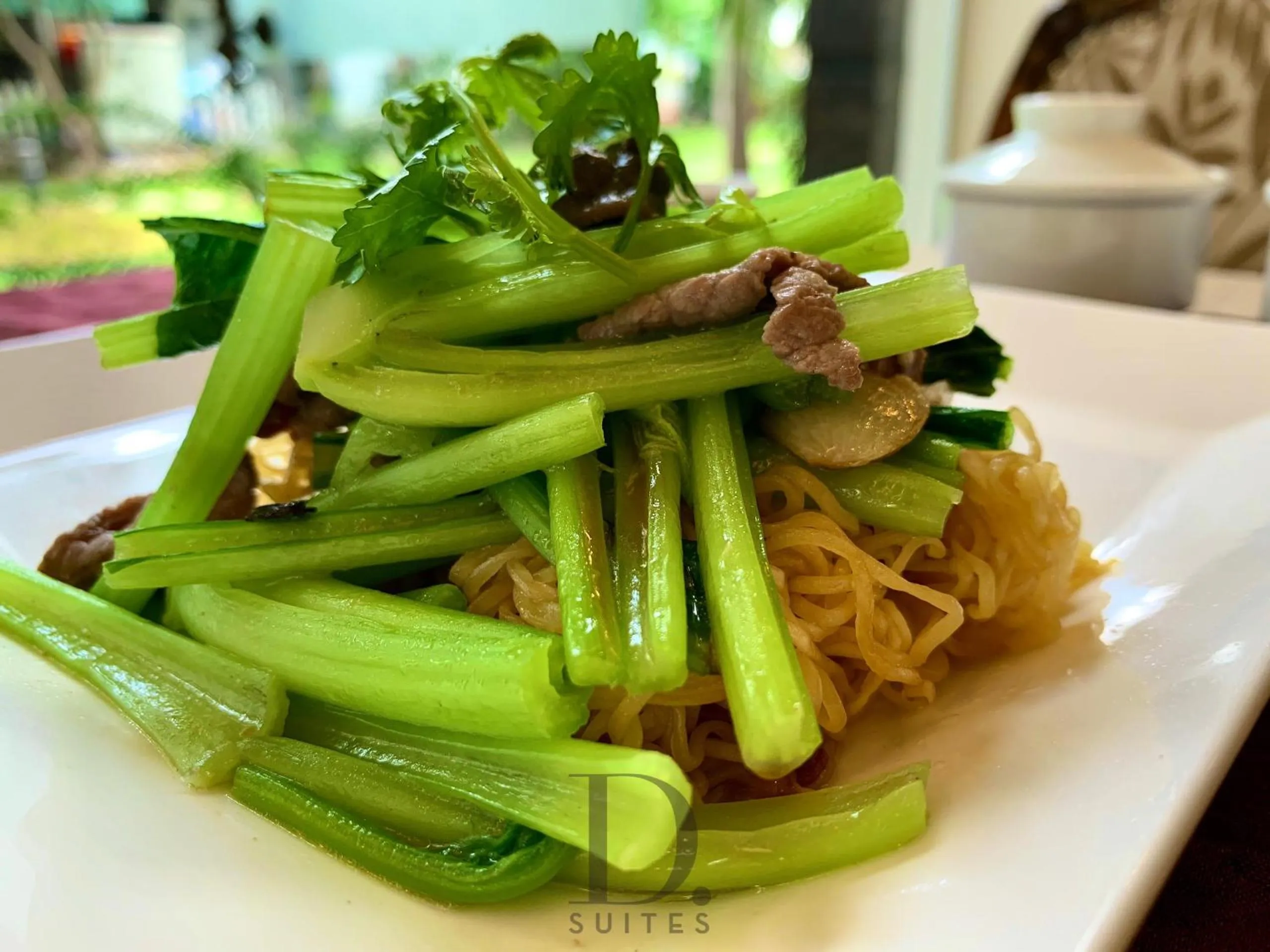 Asian breakfast in Boutique Garden Hotel