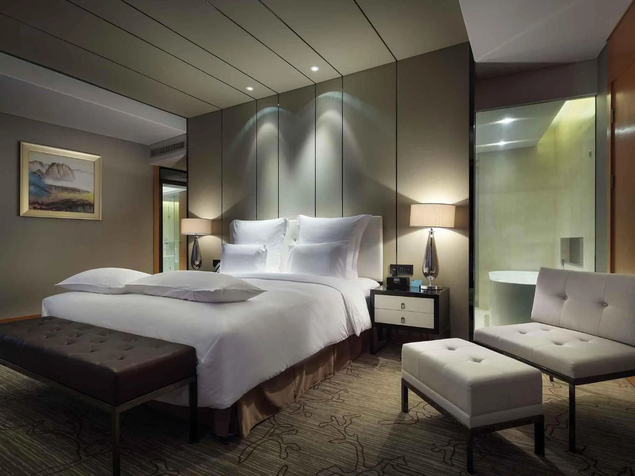 Bedroom, Bed in Pullman Anshan Time Square