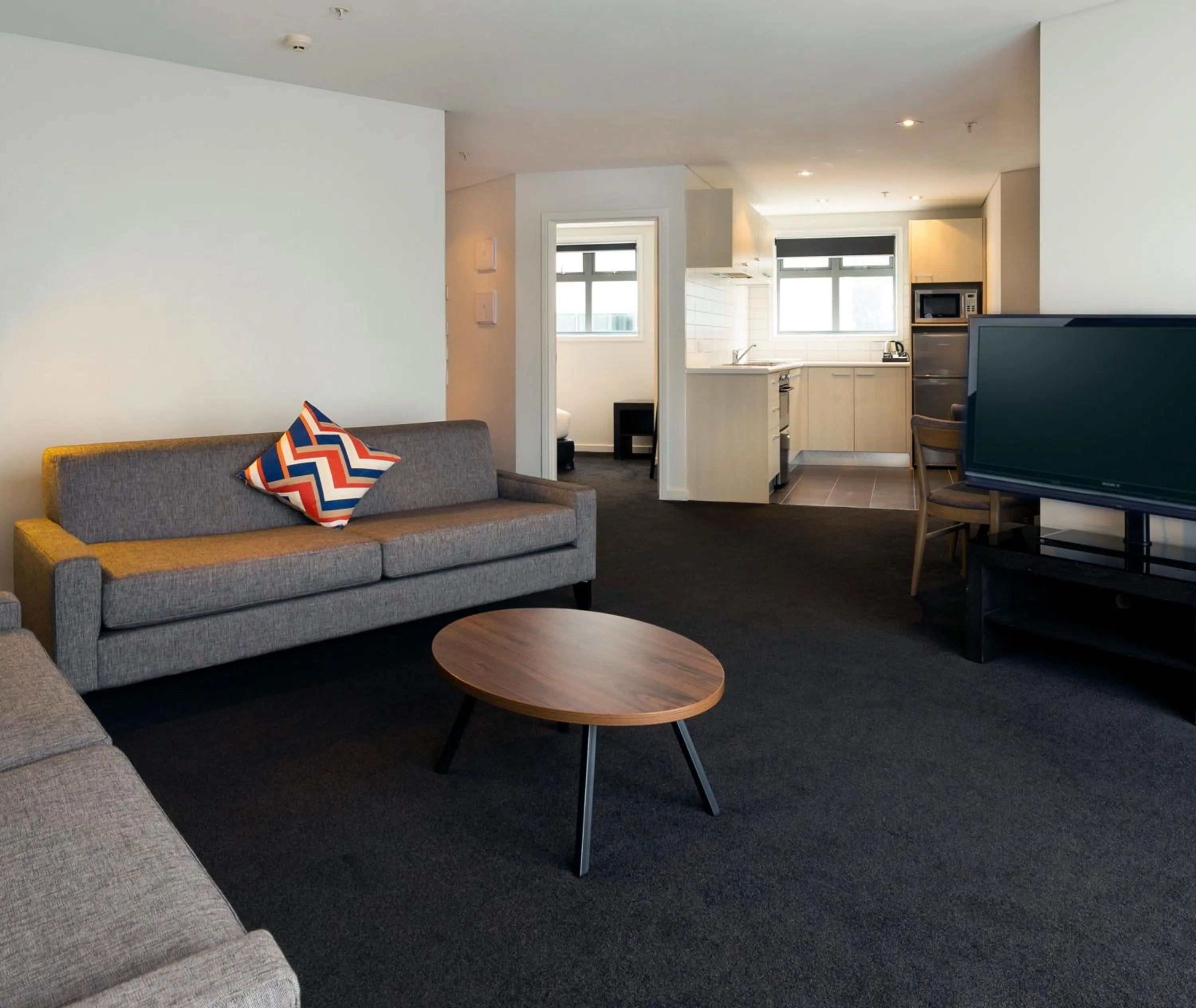 Seating area in Oaks Auckland Hotel