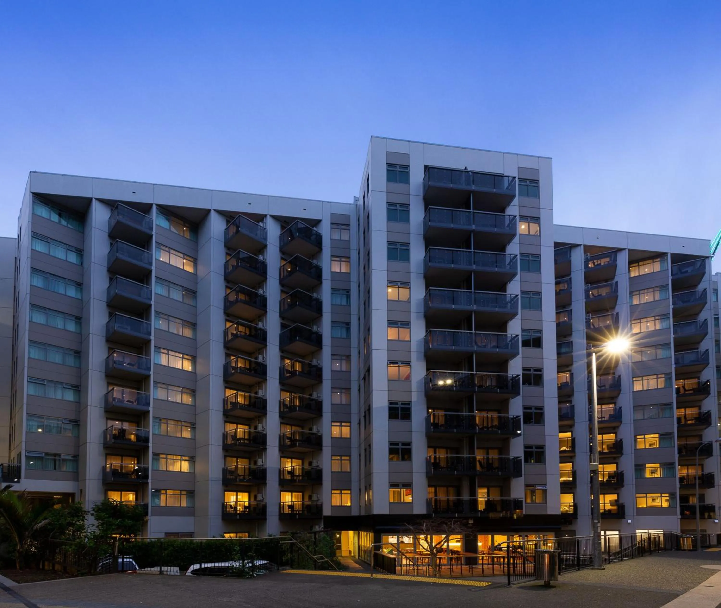 Property building in Oaks Auckland Hotel