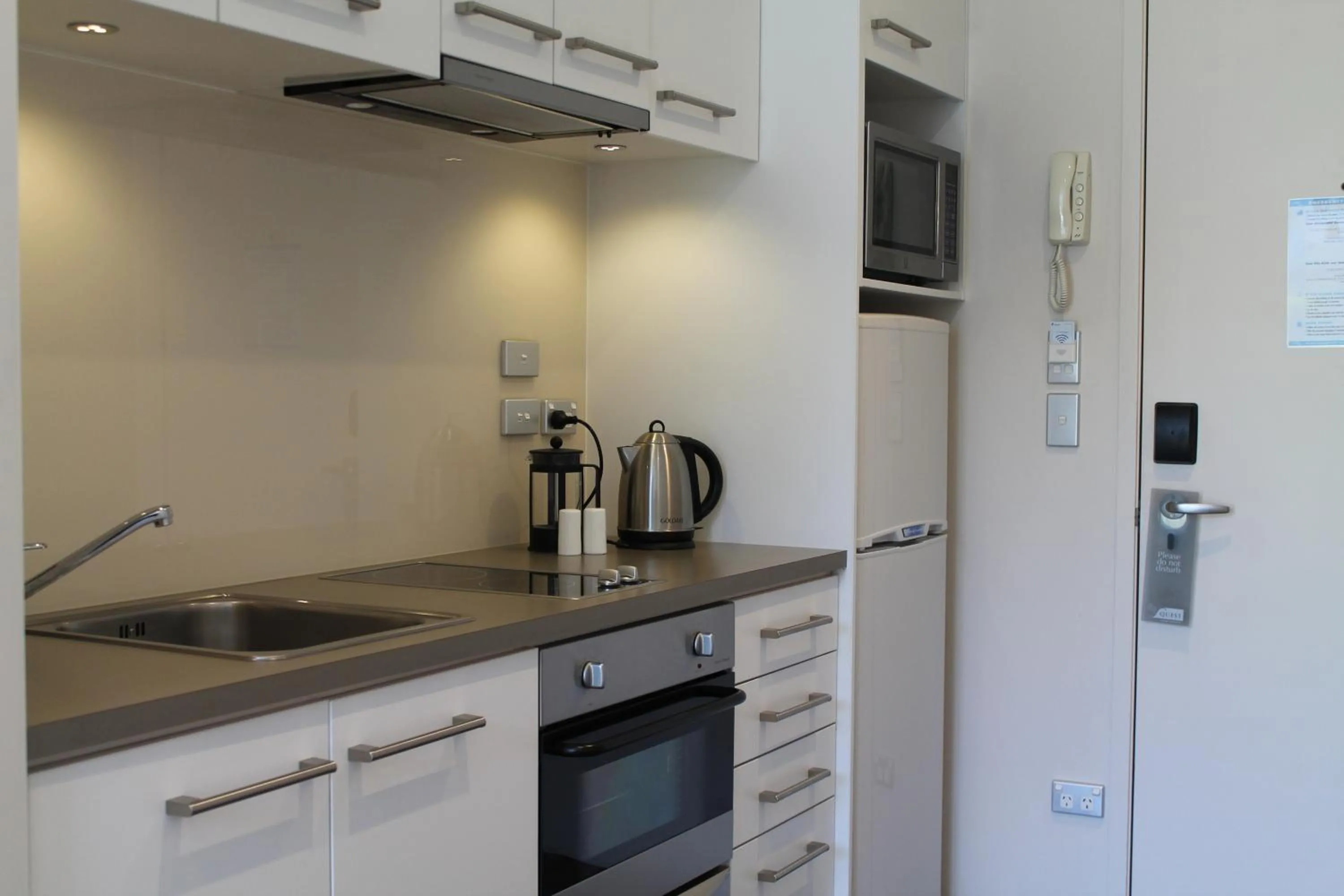 Kitchen or kitchenette in Quest Carlaw Park Serviced Apartments