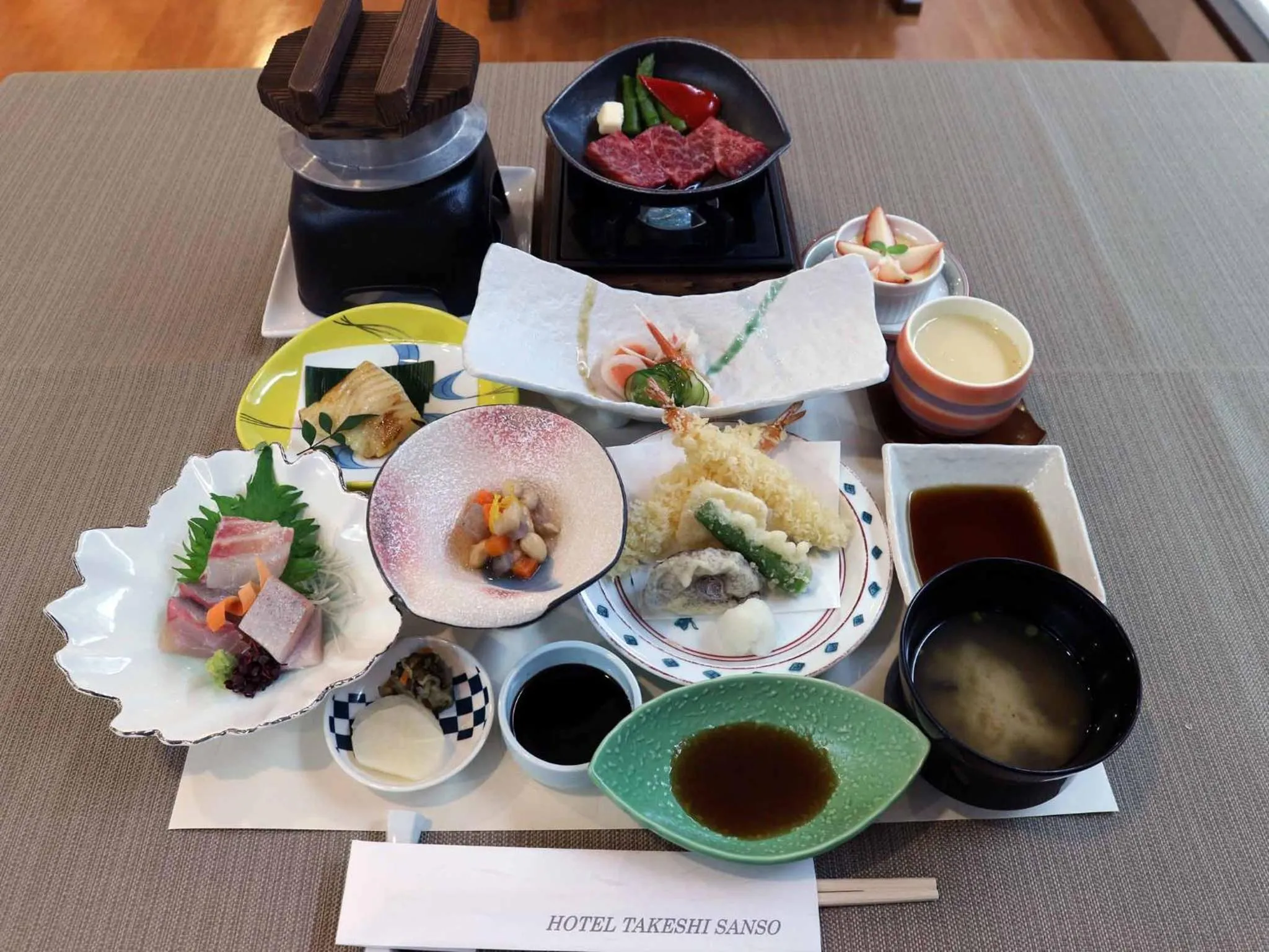 Dinner in Hotel Takeshi Sanso