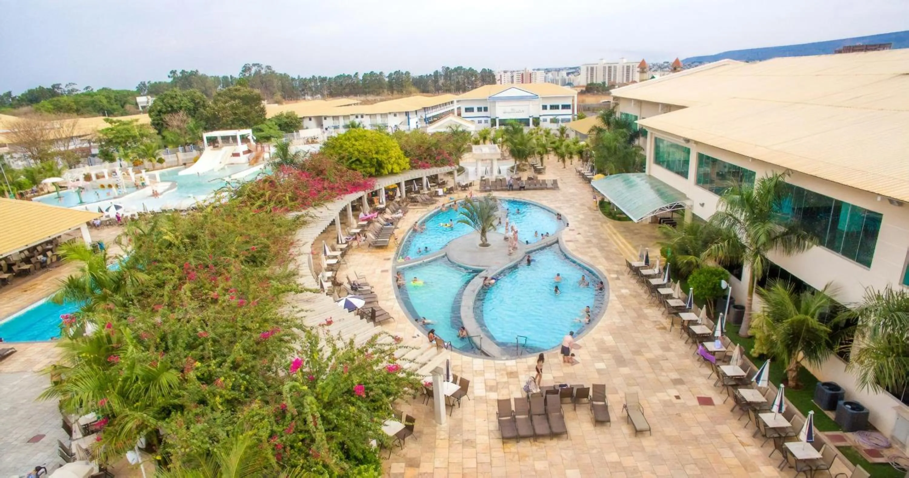 Bird's eye view in Lacqua Di Roma Acqua Park