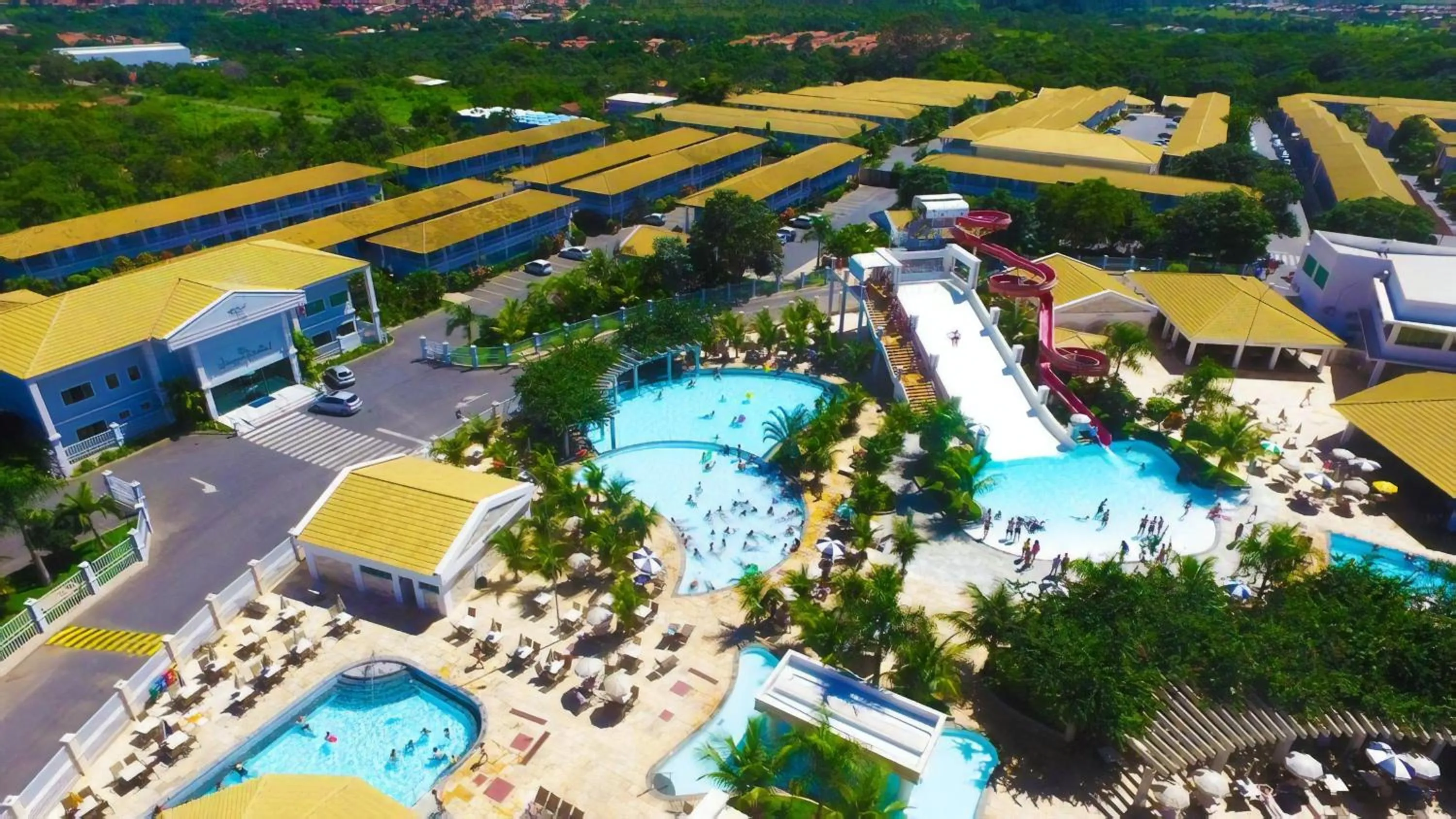 Bird's eye view in Lacqua Di Roma Acqua Park