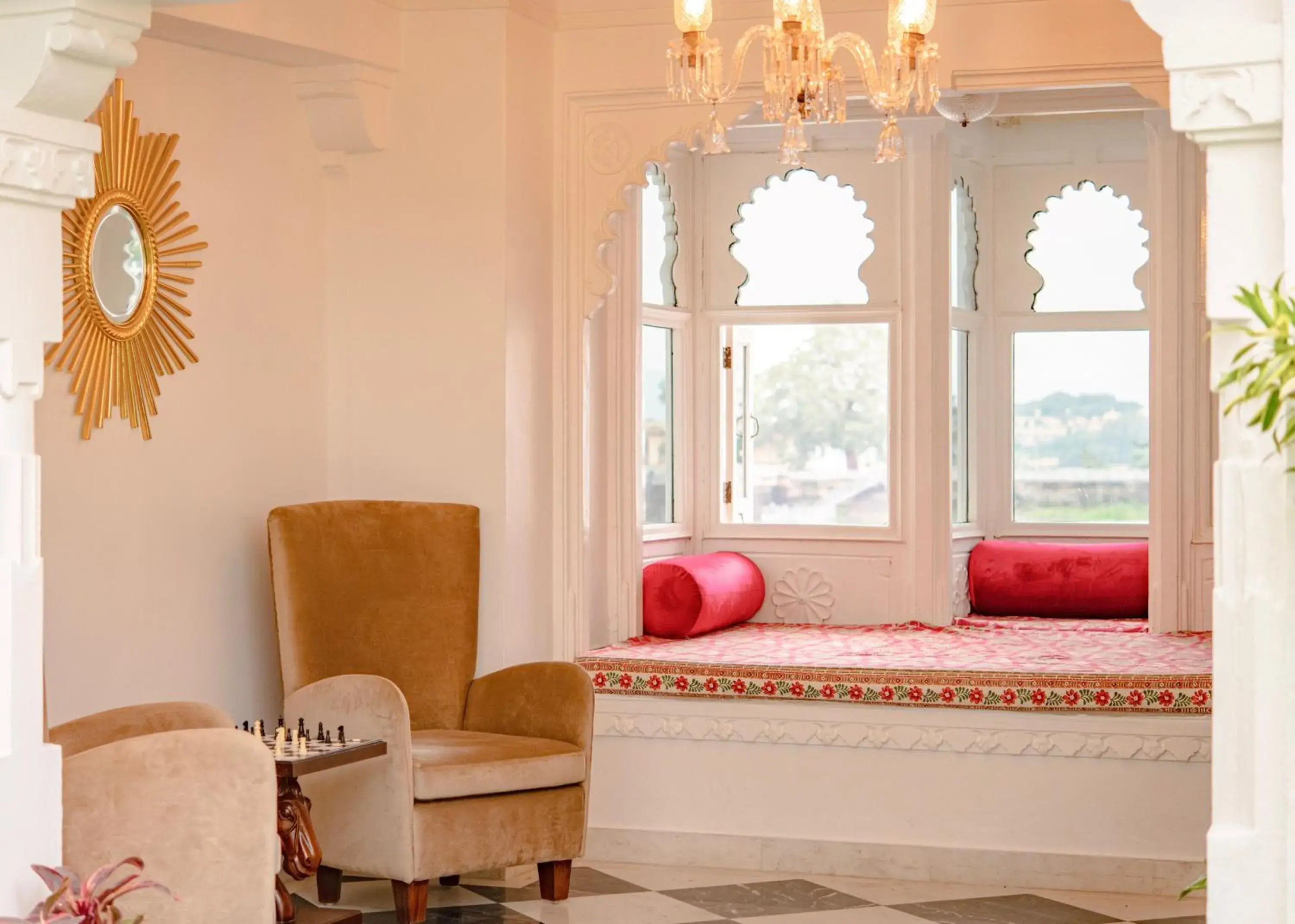 Library, Bed in Jagat Niwas Palace Library, Bed in Jagat Niwas Palace