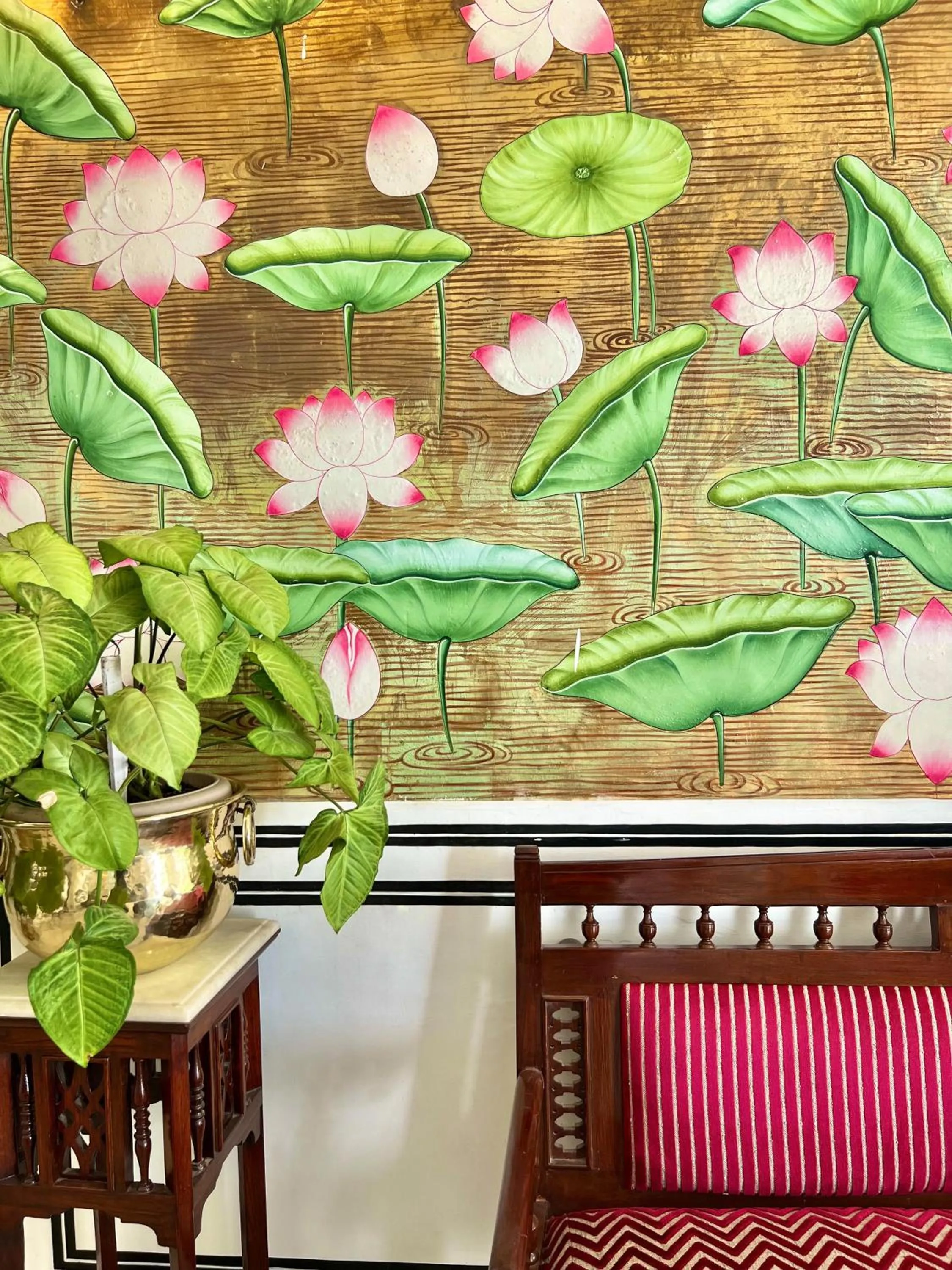 Lobby or reception in Jagat Niwas Palace