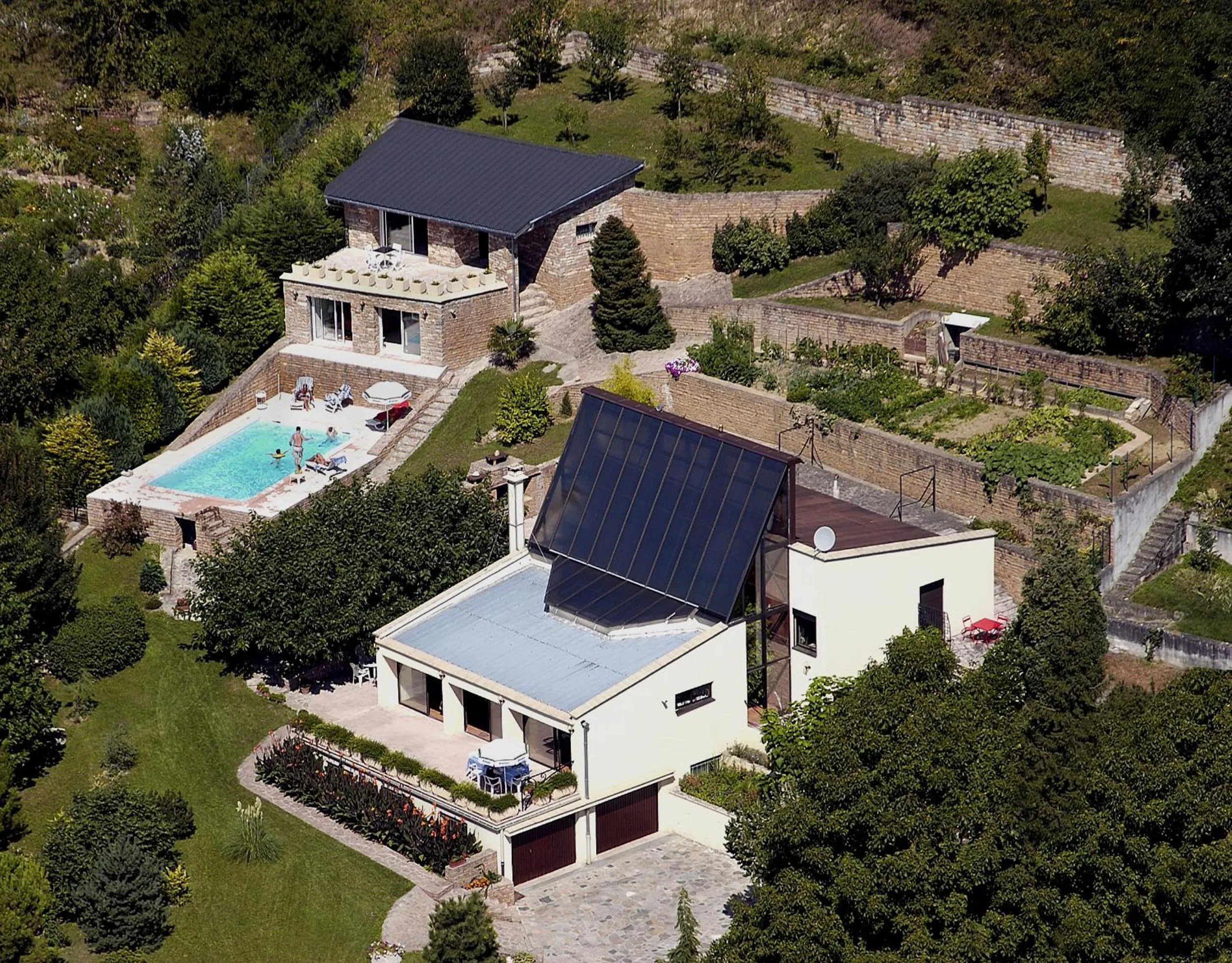 Bird's eye view in La Villa du Rhône