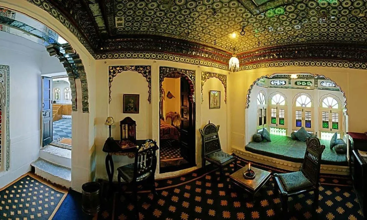 Seating area in Deogarh Mahal