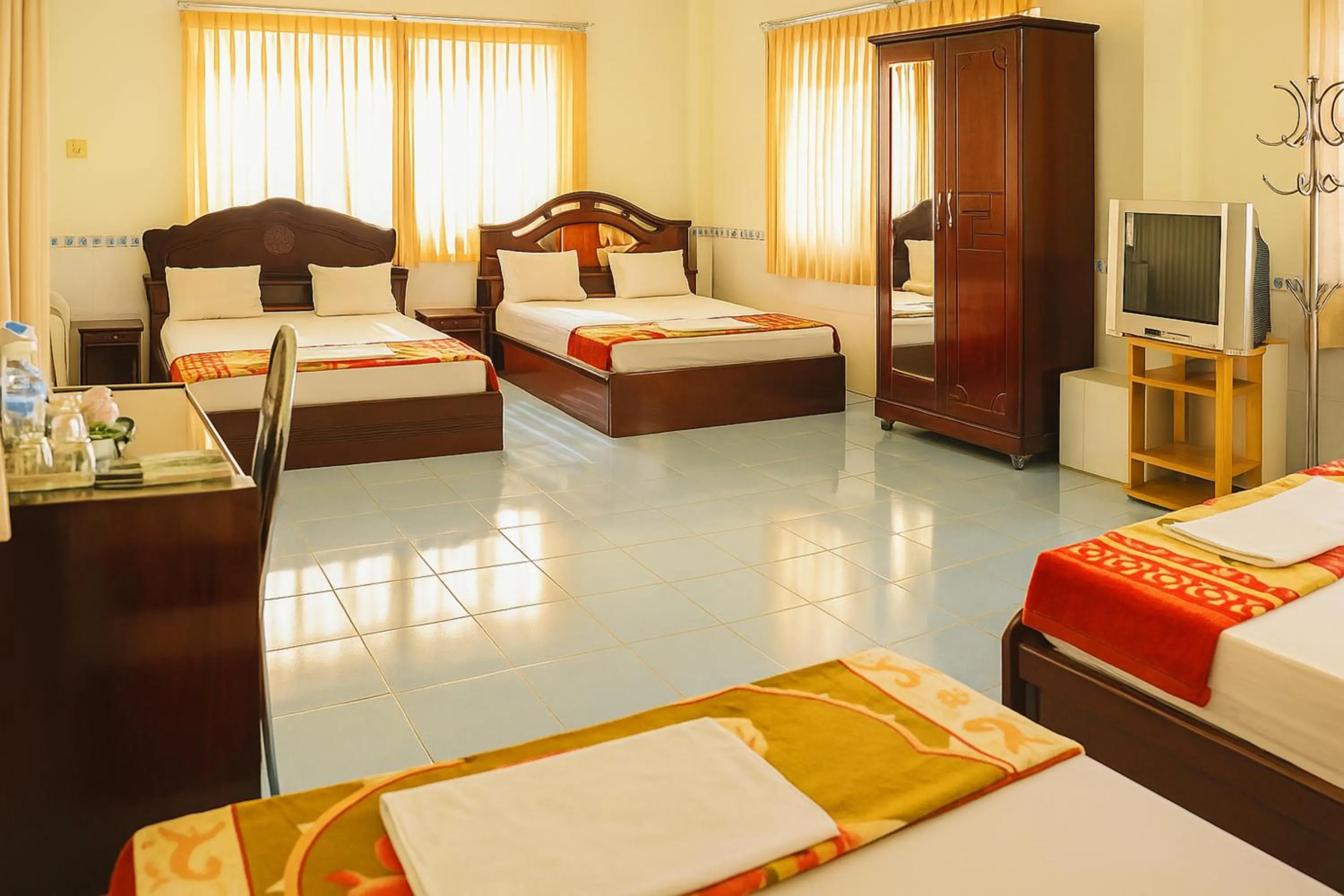 Bed in Khách Sạn Nhà Hàng Ngọc Hân