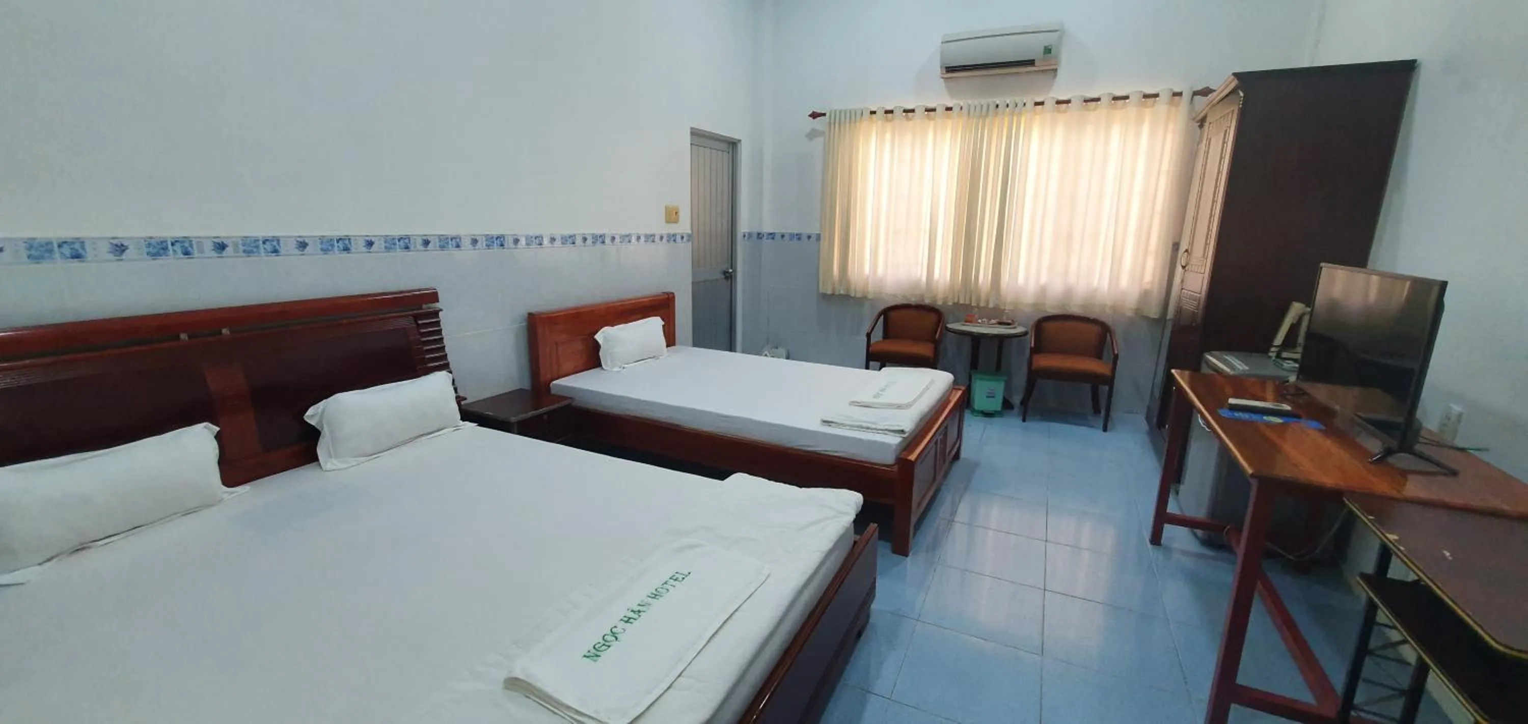 Bed in Khách Sạn Nhà Hàng Ngọc Hân