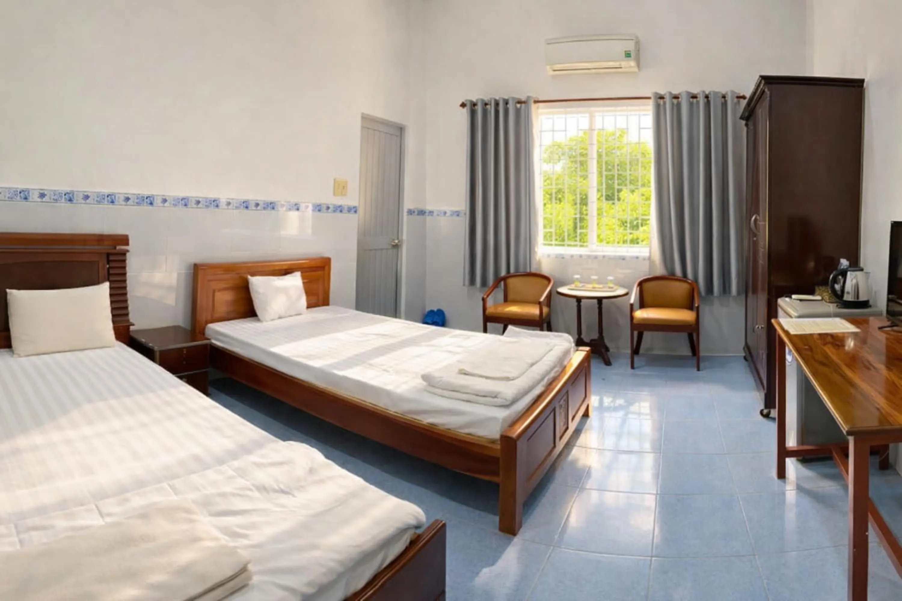 Bed in Khách Sạn Nhà Hàng Ngọc Hân