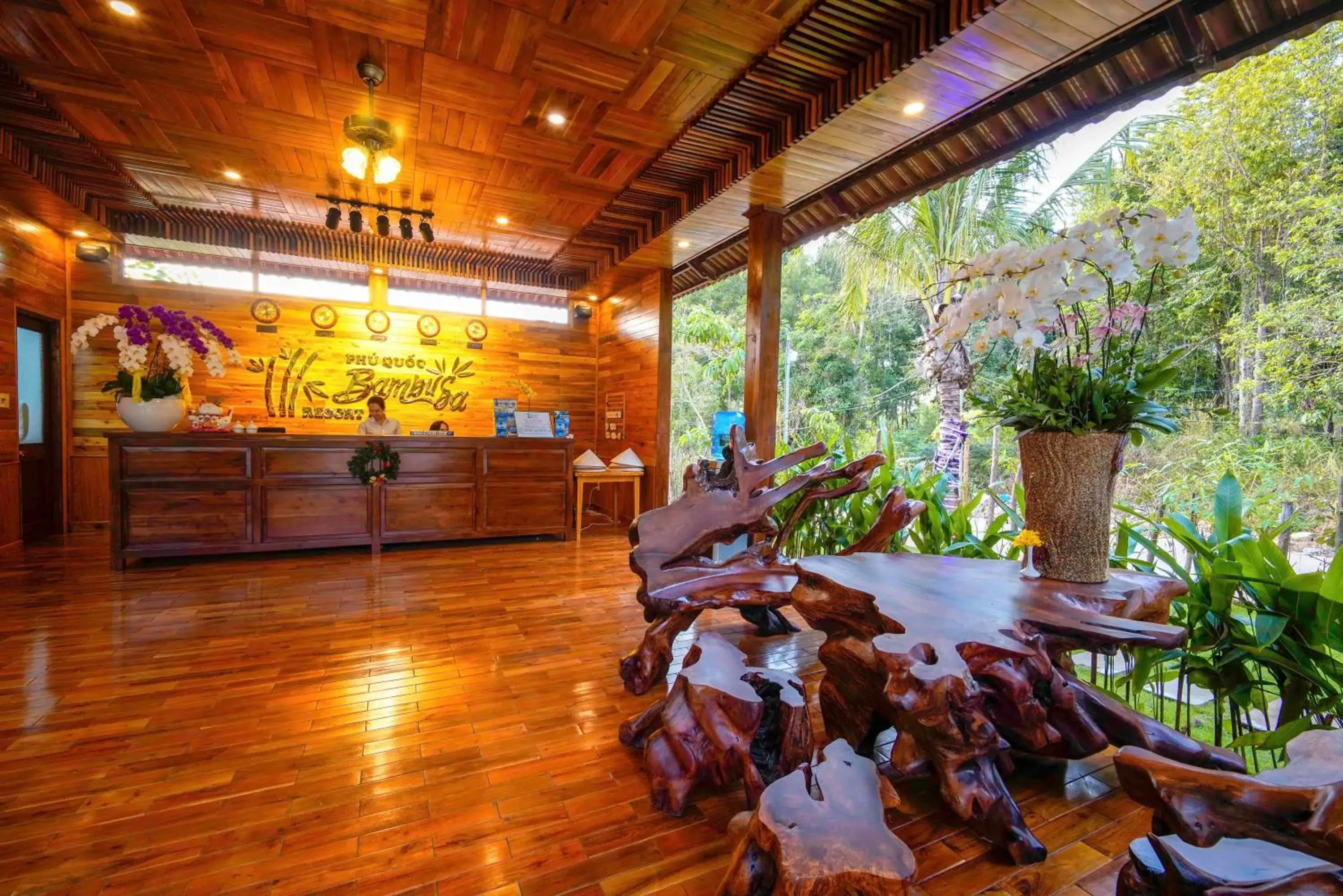 Lobby or reception in Phu Quoc Bambusa Resort Lobby or reception in Phu Quoc Bambusa Resort