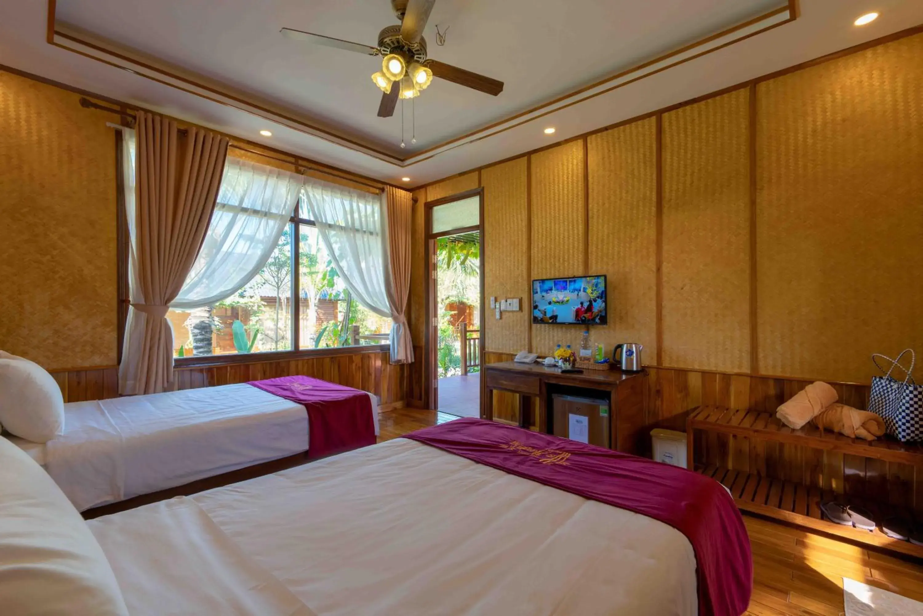 Bedroom, Bed in Phu Quoc Bambusa Resort Bedroom, Bed in Phu Quoc Bambusa Resort