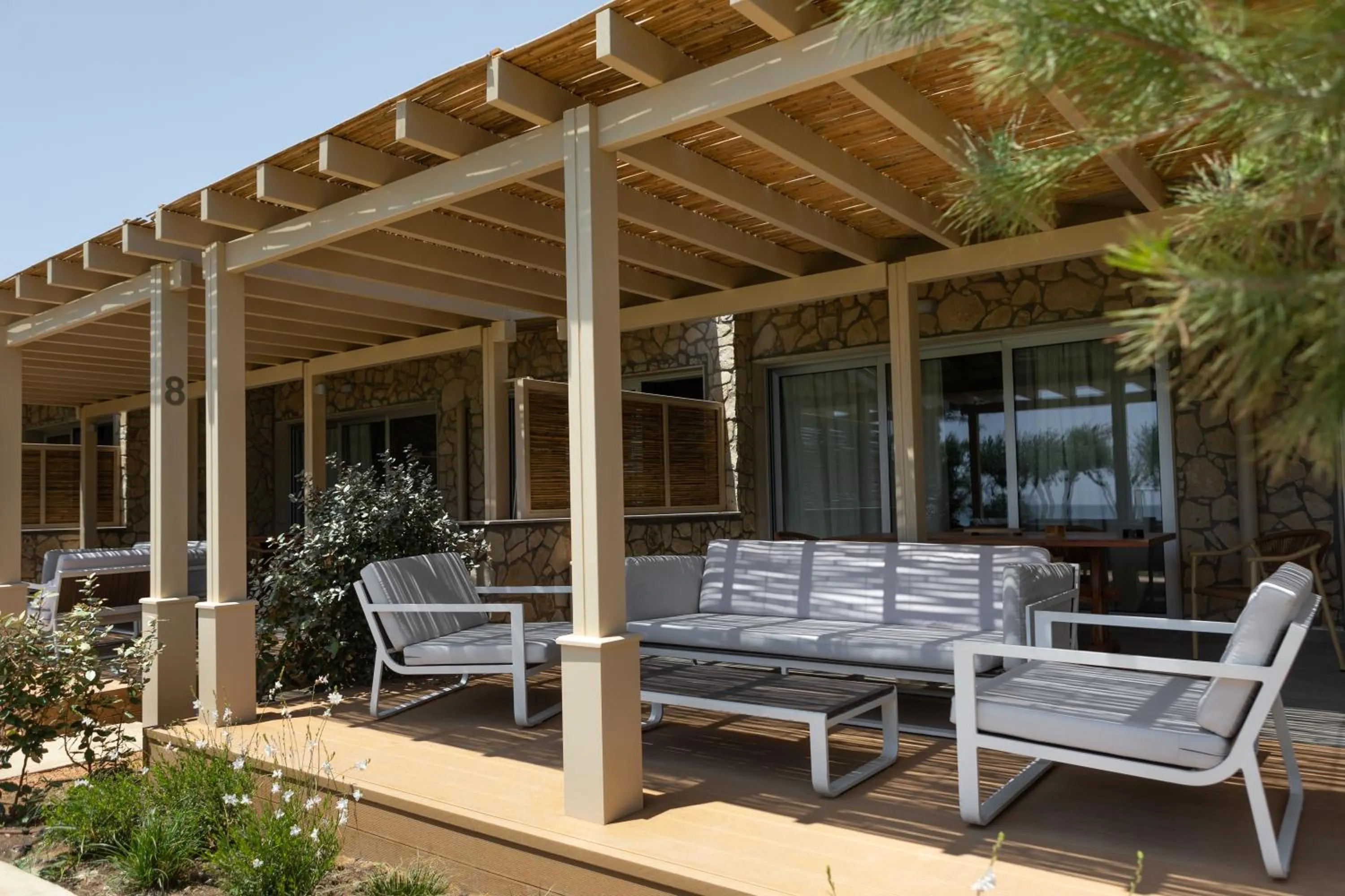 Patio in Elya Beach Luxury Suites