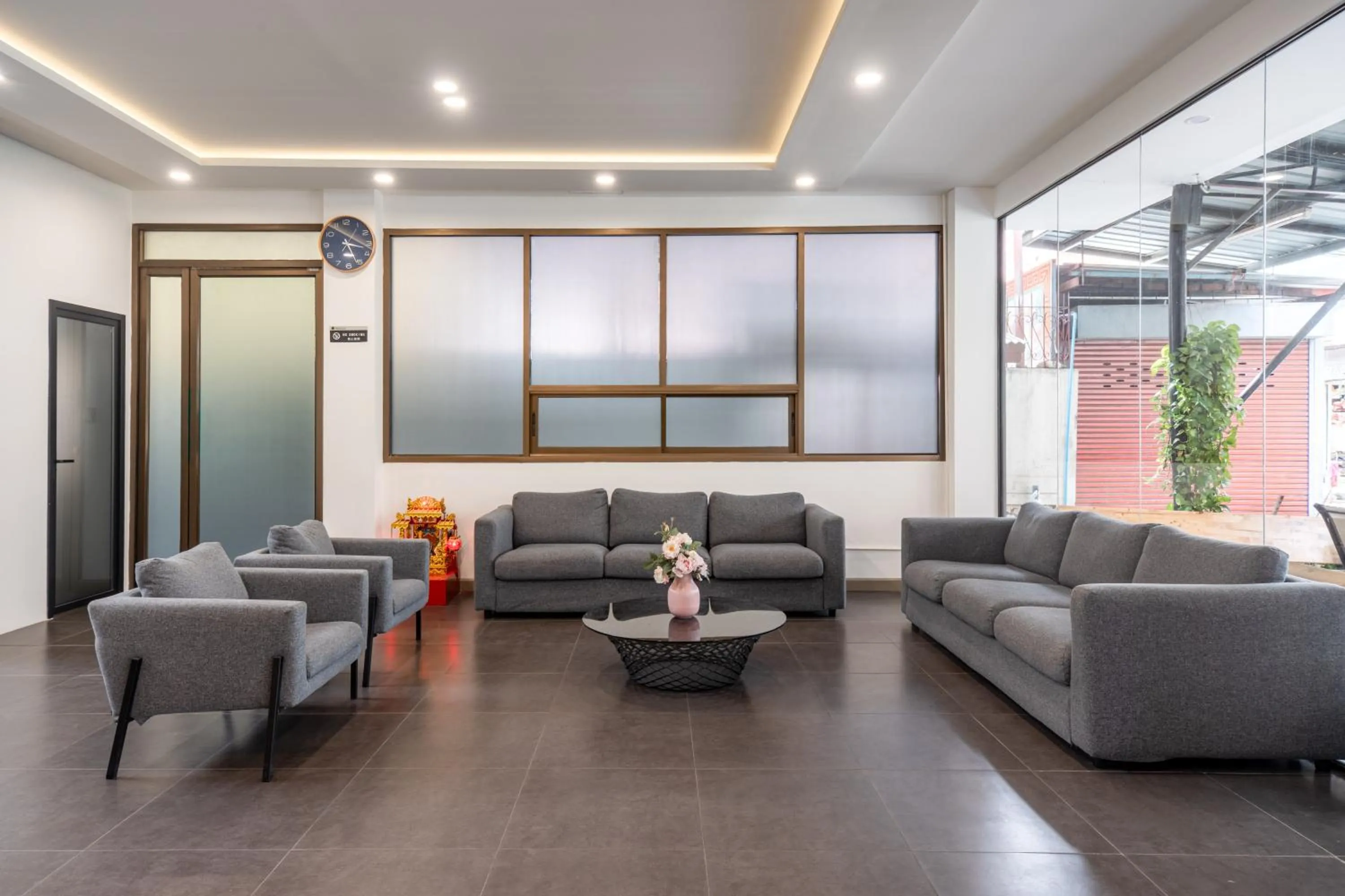 Seating area in Moca Hotel