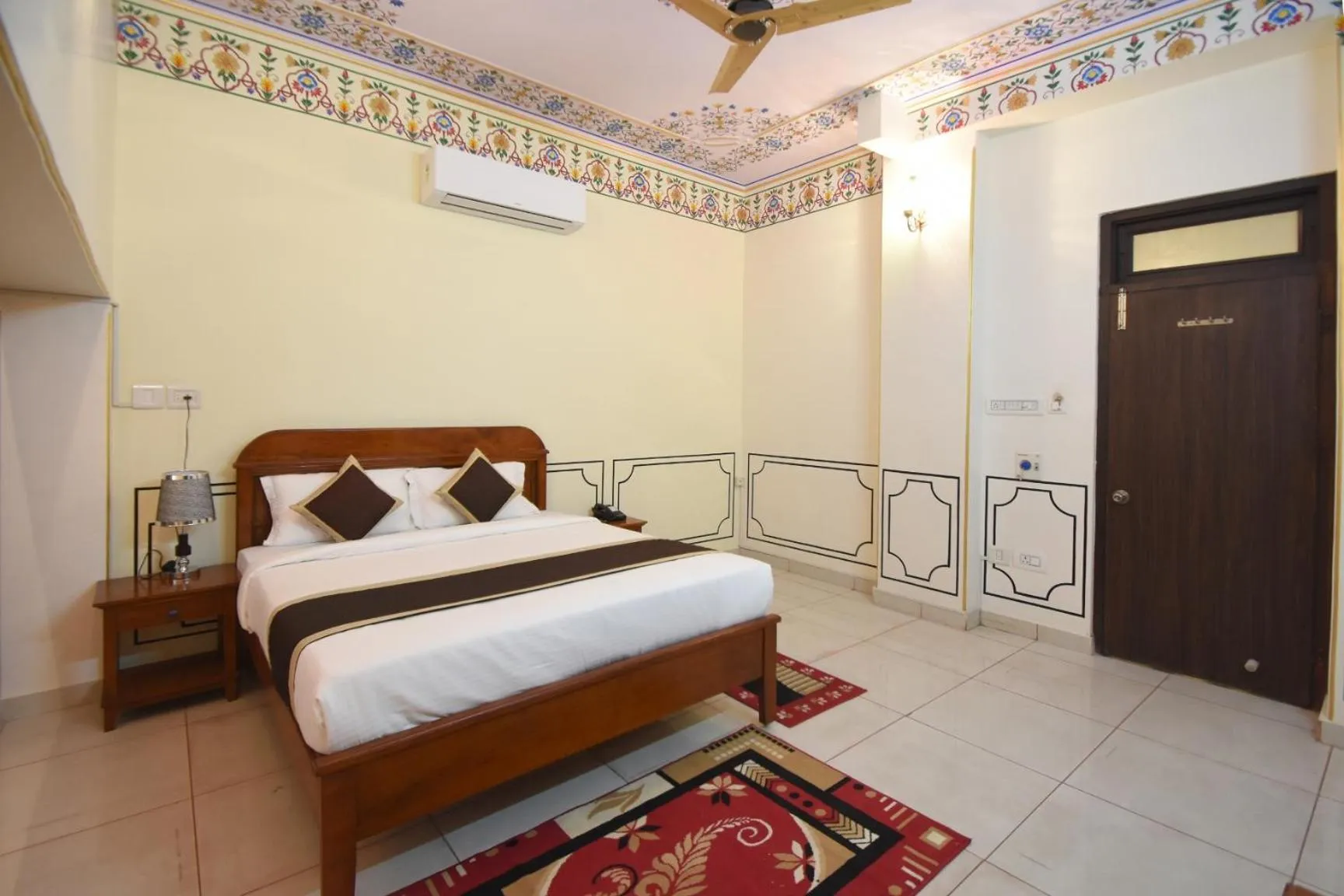 Bedroom, Bed in Virasat Mahal Heritage Hotel-Jaipur City Center
