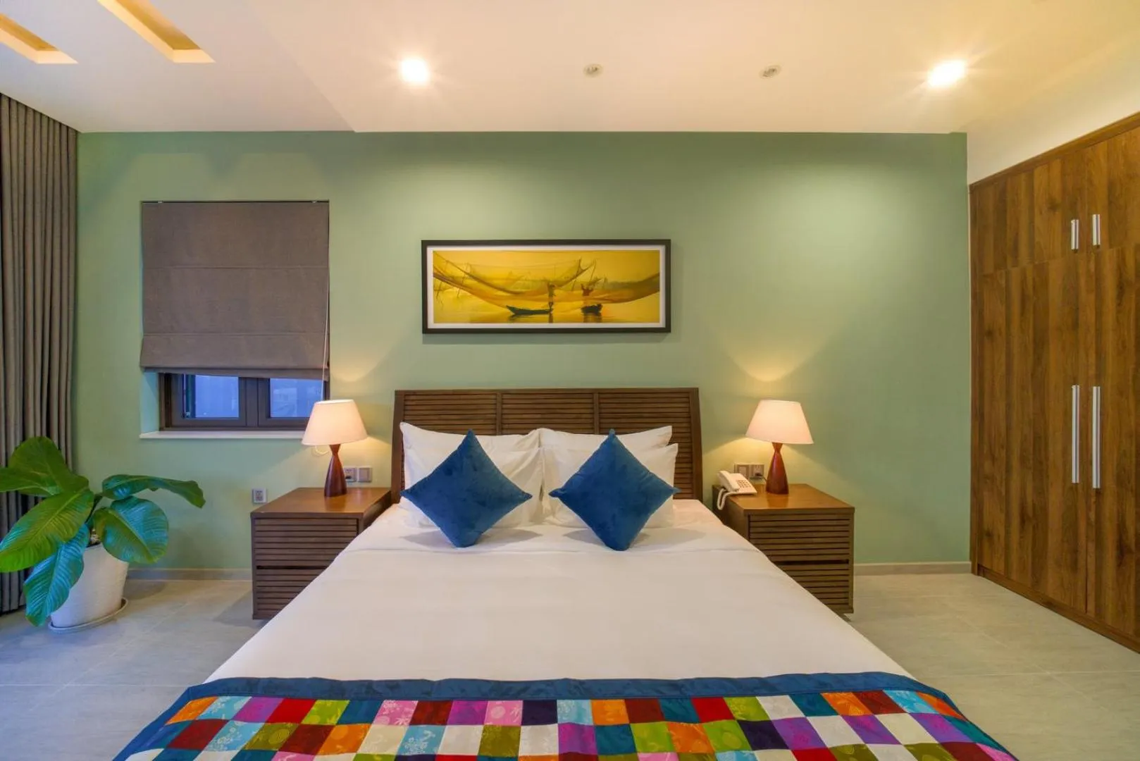Bed in Beach Haven Suites Hội An Apartment
