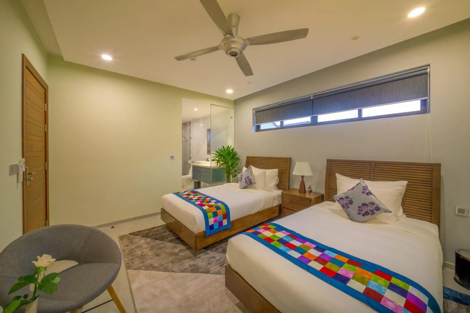 Bed in Beach Haven Suites Hội An Apartment