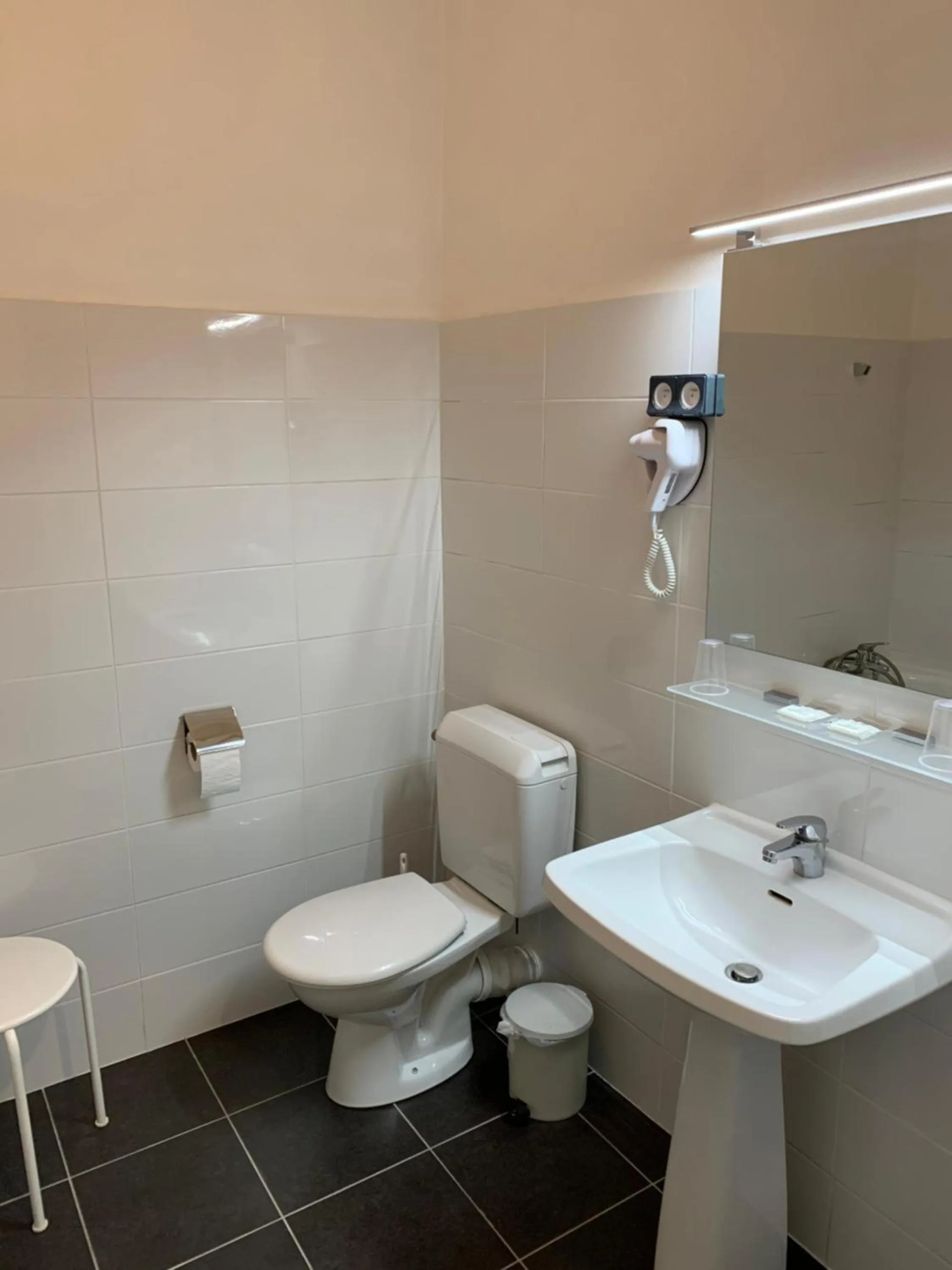 Bathroom in Hôtel Brasserie Le Lion d'Or