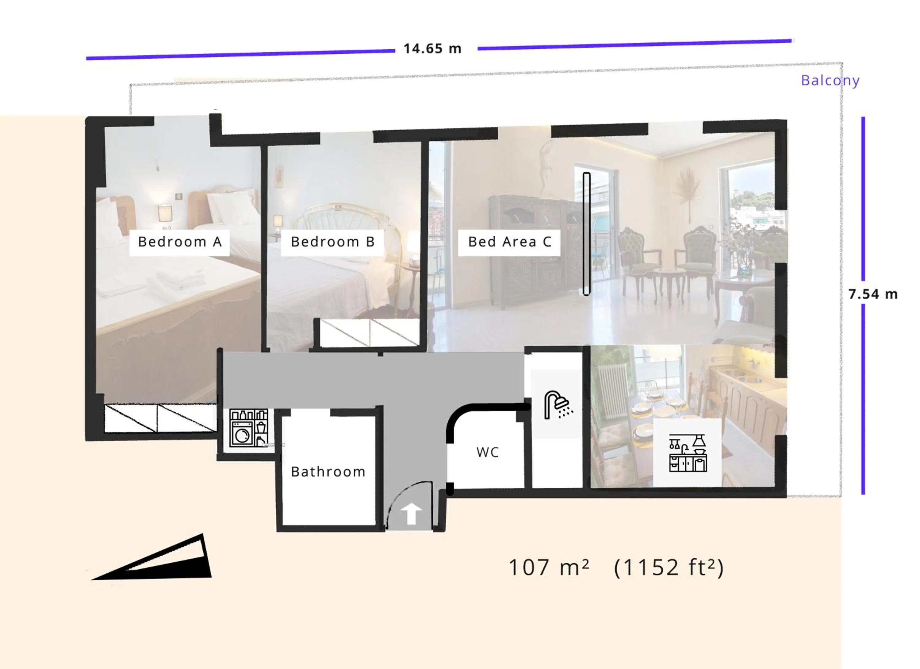 Floor plan in Friends & Family