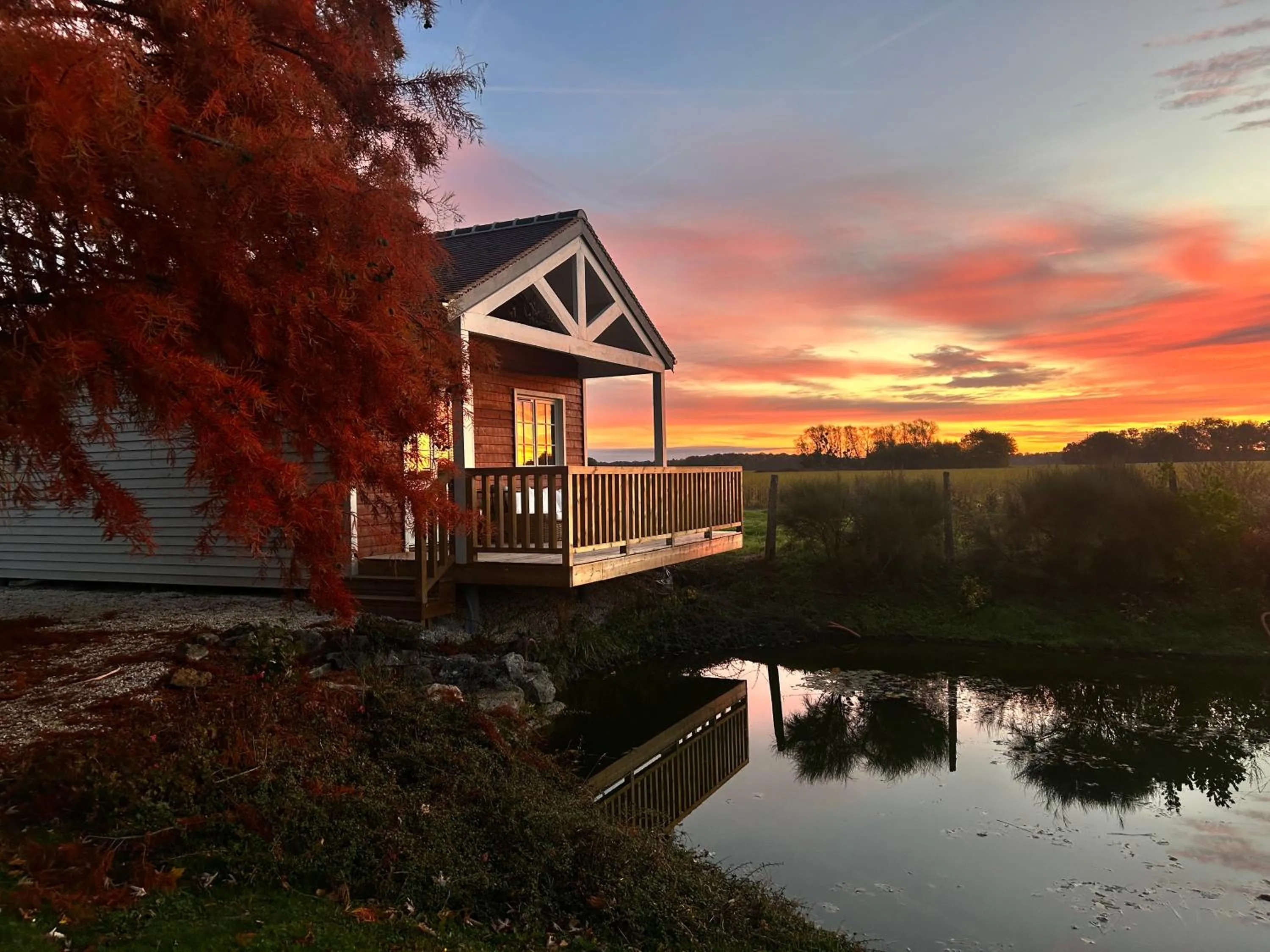 Sunset in Domaine de Bellevue - Restaurant & Spa