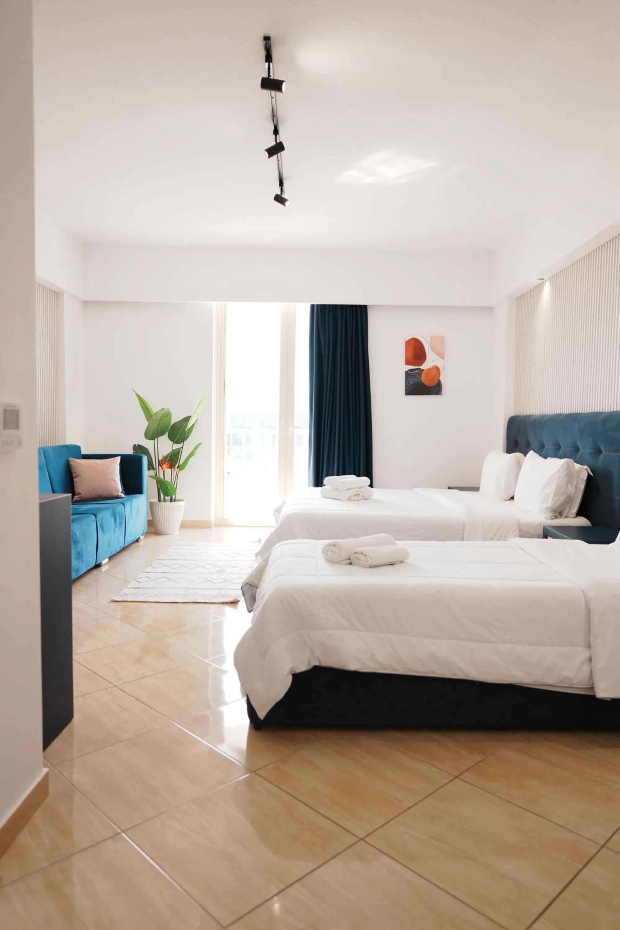 Bed in Hotel Blue Sky